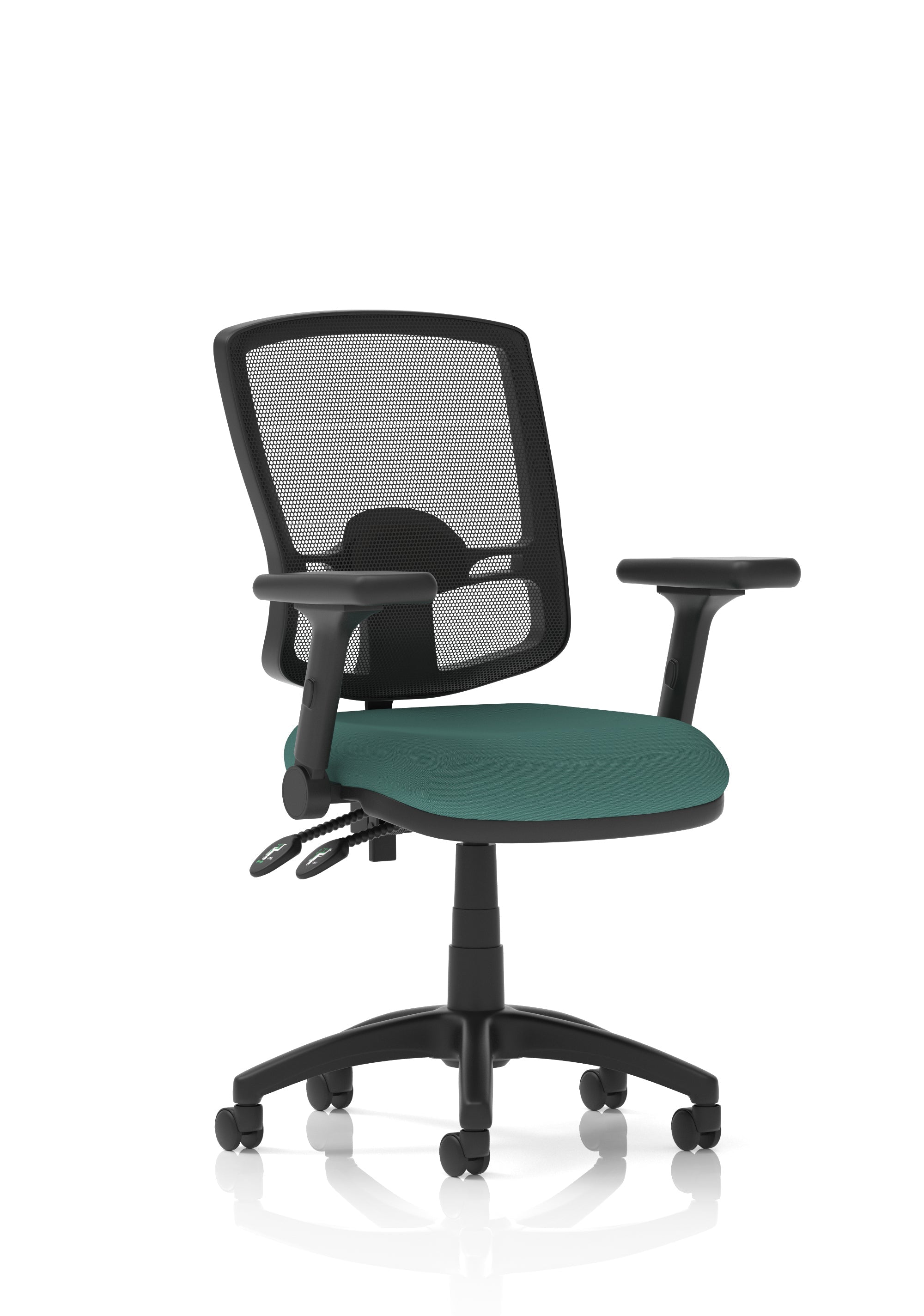 Eclipse Plus II Deluxe Mesh Back Task Operator Office Chair In Quest And Rivet Fabric