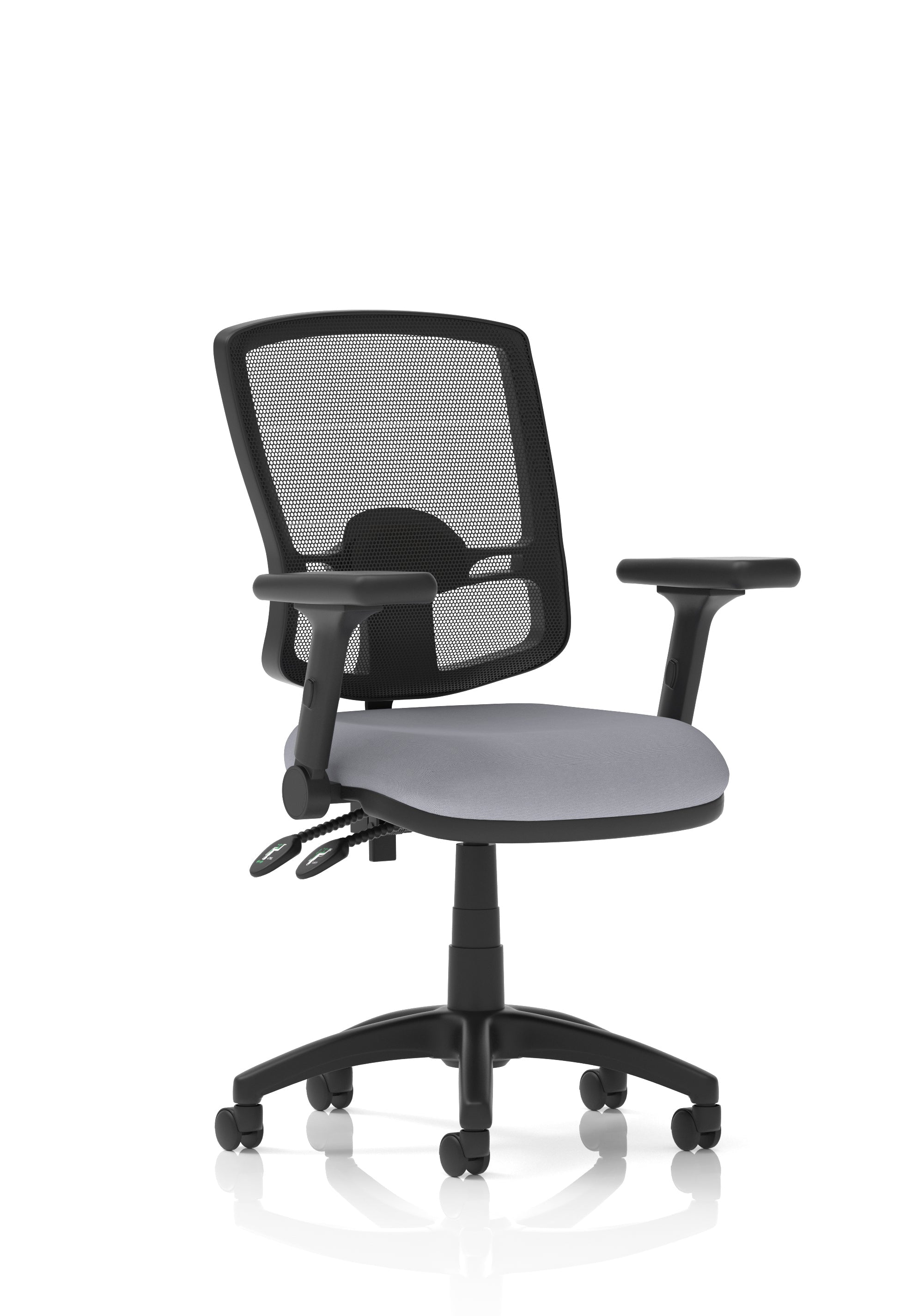 Eclipse Plus II Deluxe Mesh Back Task Operator Office Chair In Quest And Rivet Fabric