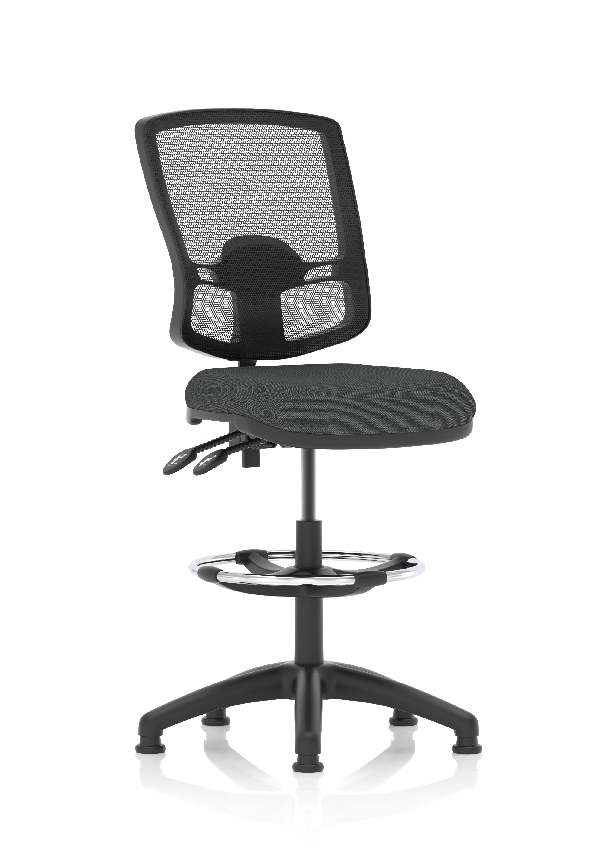 Eclipse Plus II Deluxe Mesh Back Task Operator Office Chair In Quest And Rivet Fabric