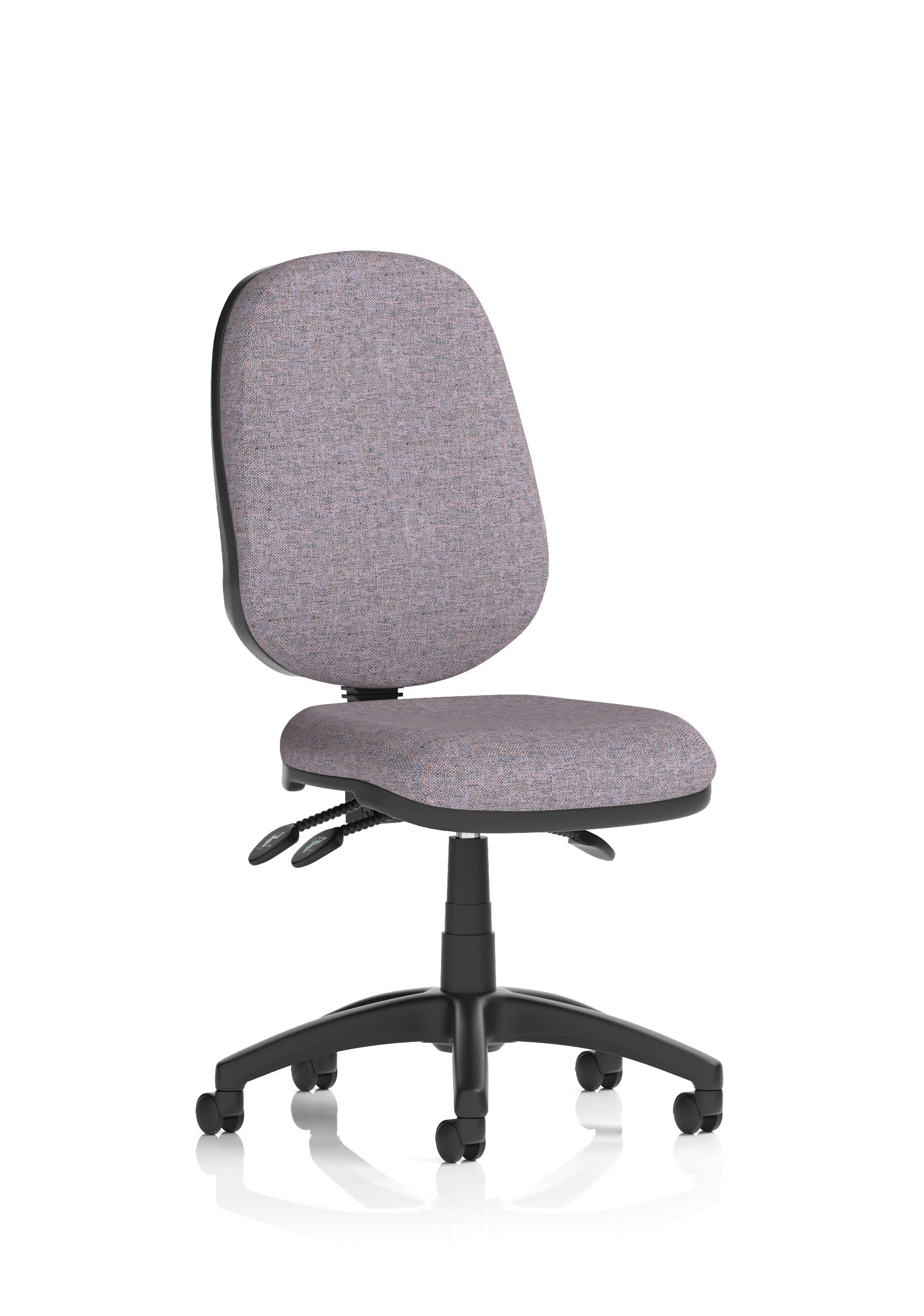 Eclipse Plus III Medium Back Task Operator Office Chair In Quest And Rivet Fabric
