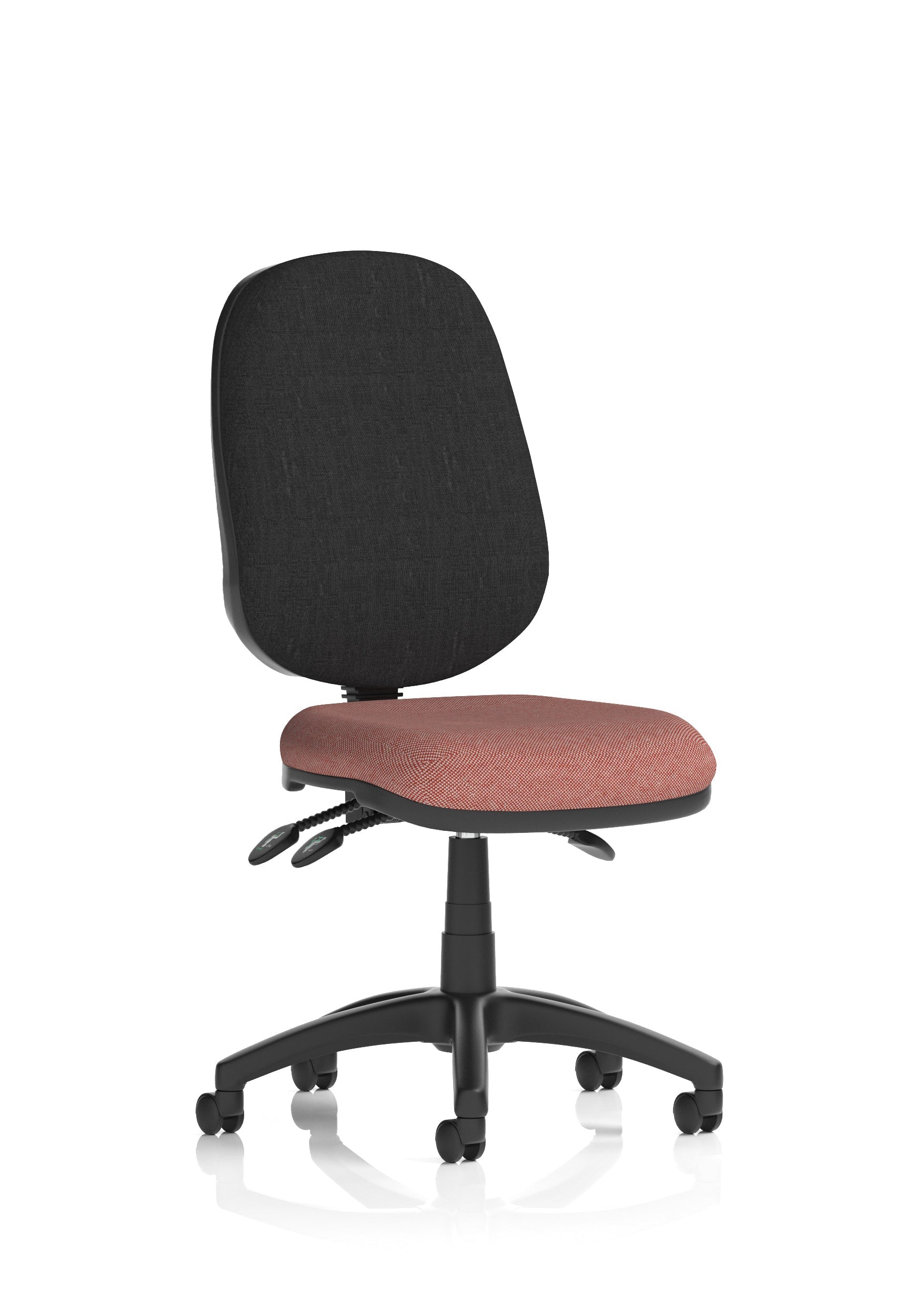 Eclipse Plus III Medium Back Task Operator Office Chair In Quest And Rivet Fabric