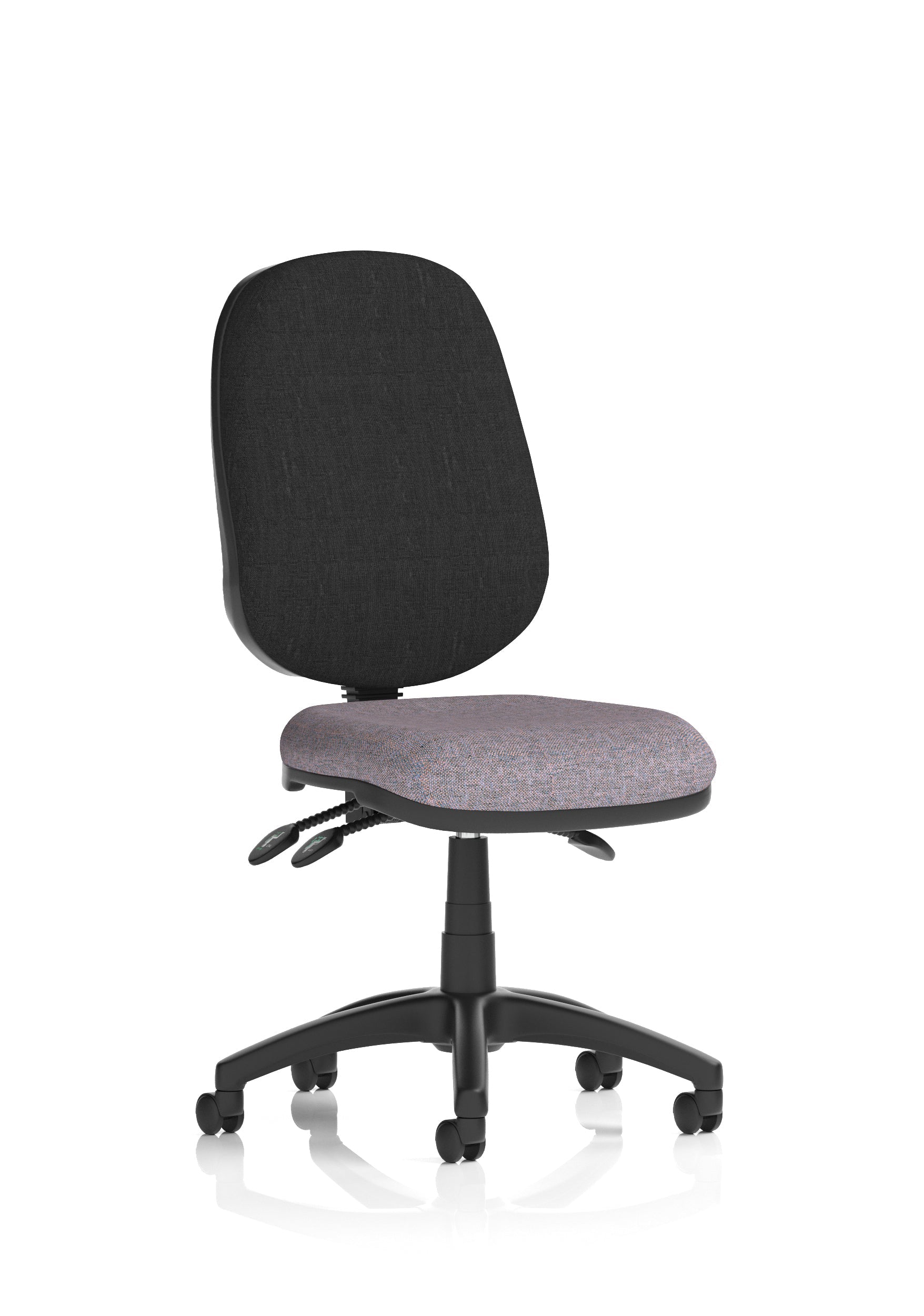 Eclipse Plus III Medium Back Task Operator Office Chair In Quest And Rivet Fabric