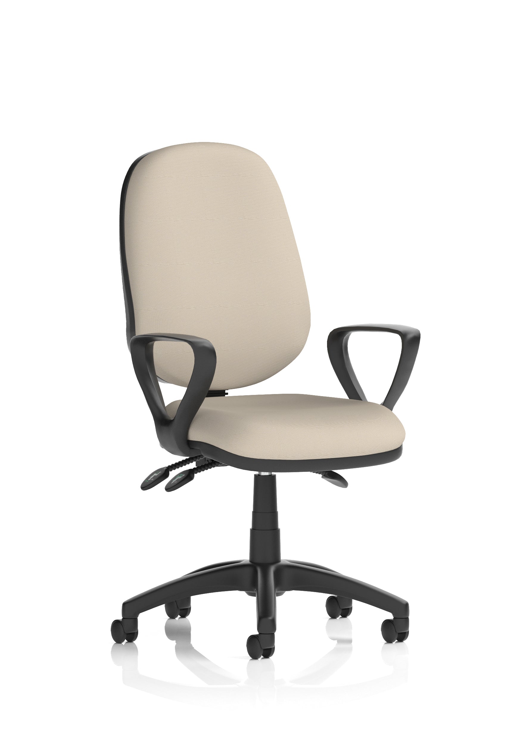 Eclipse Plus III Medium Back Task Operator Office Chair In Quest And Rivet Fabric