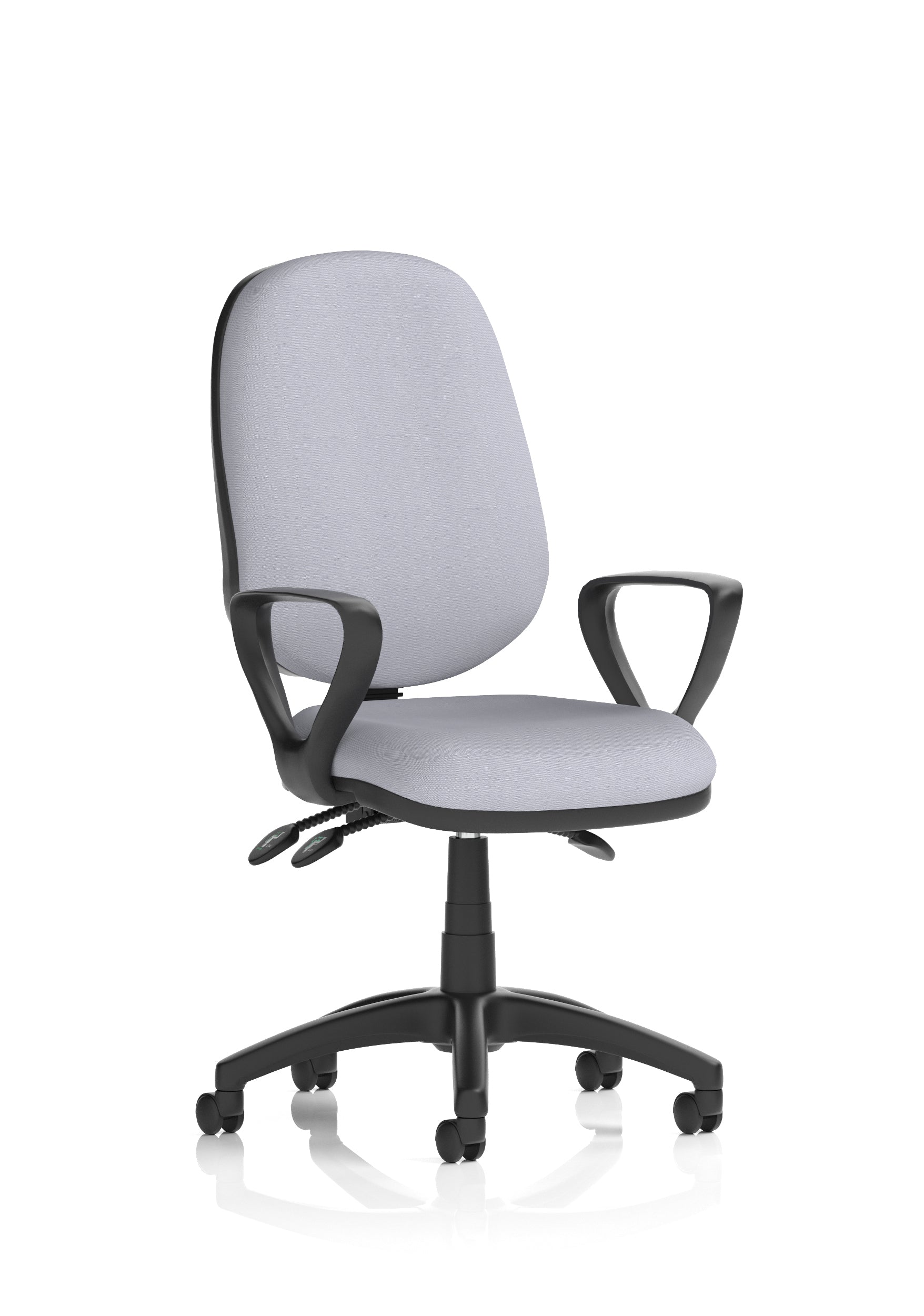 Eclipse Plus III Medium Back Task Operator Office Chair In Quest And Rivet Fabric