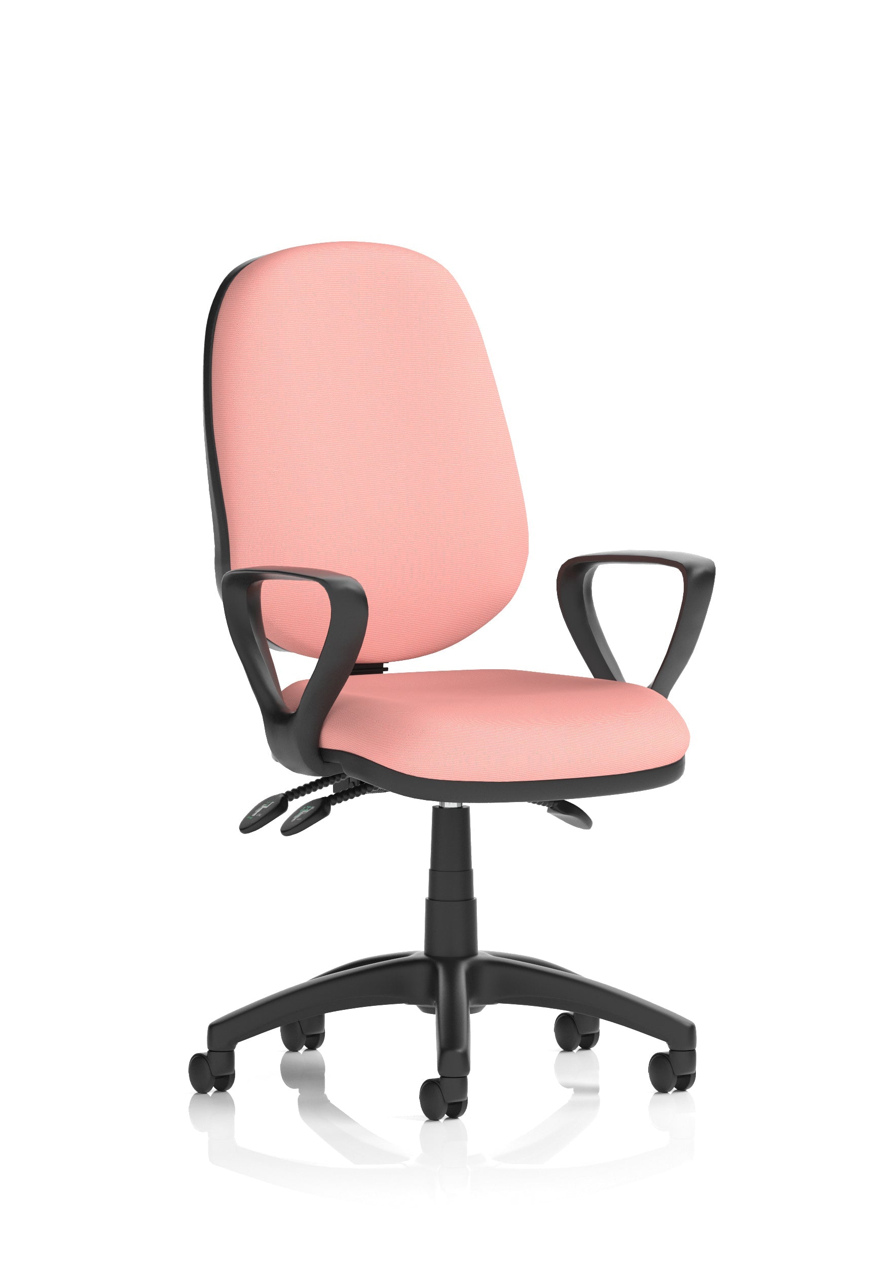Eclipse Plus III Medium Back Task Operator Office Chair In Quest And Rivet Fabric