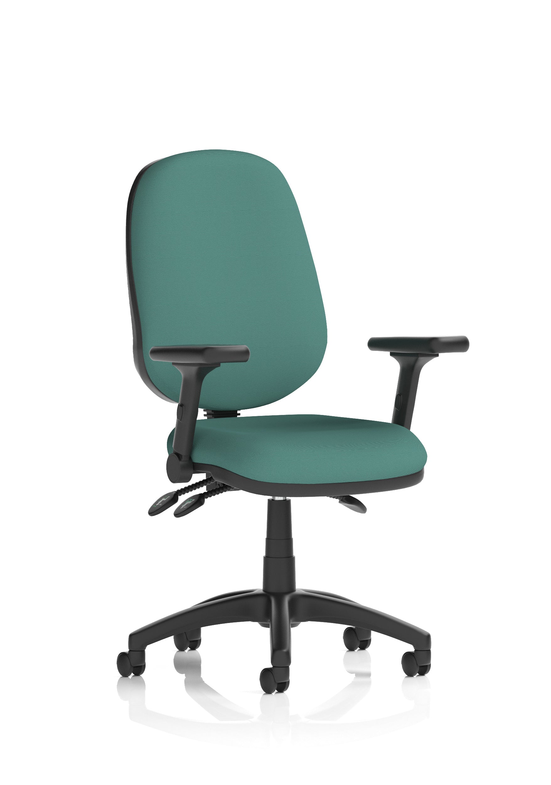 Eclipse Plus III Medium Back Task Operator Office Chair In Quest And Rivet Fabric