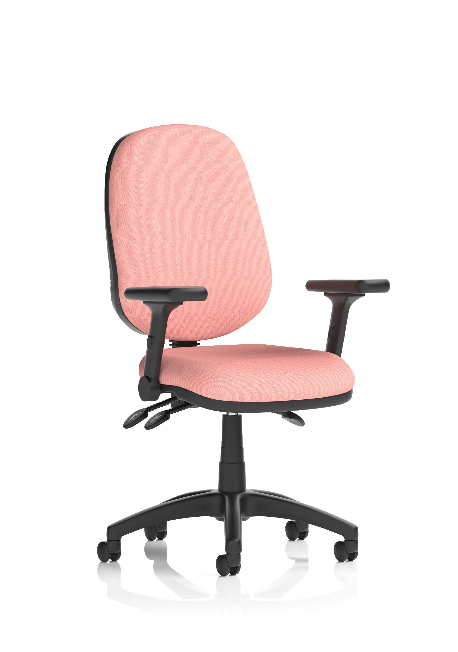 Eclipse Plus III Medium Back Task Operator Office Chair In Quest And Rivet Fabric