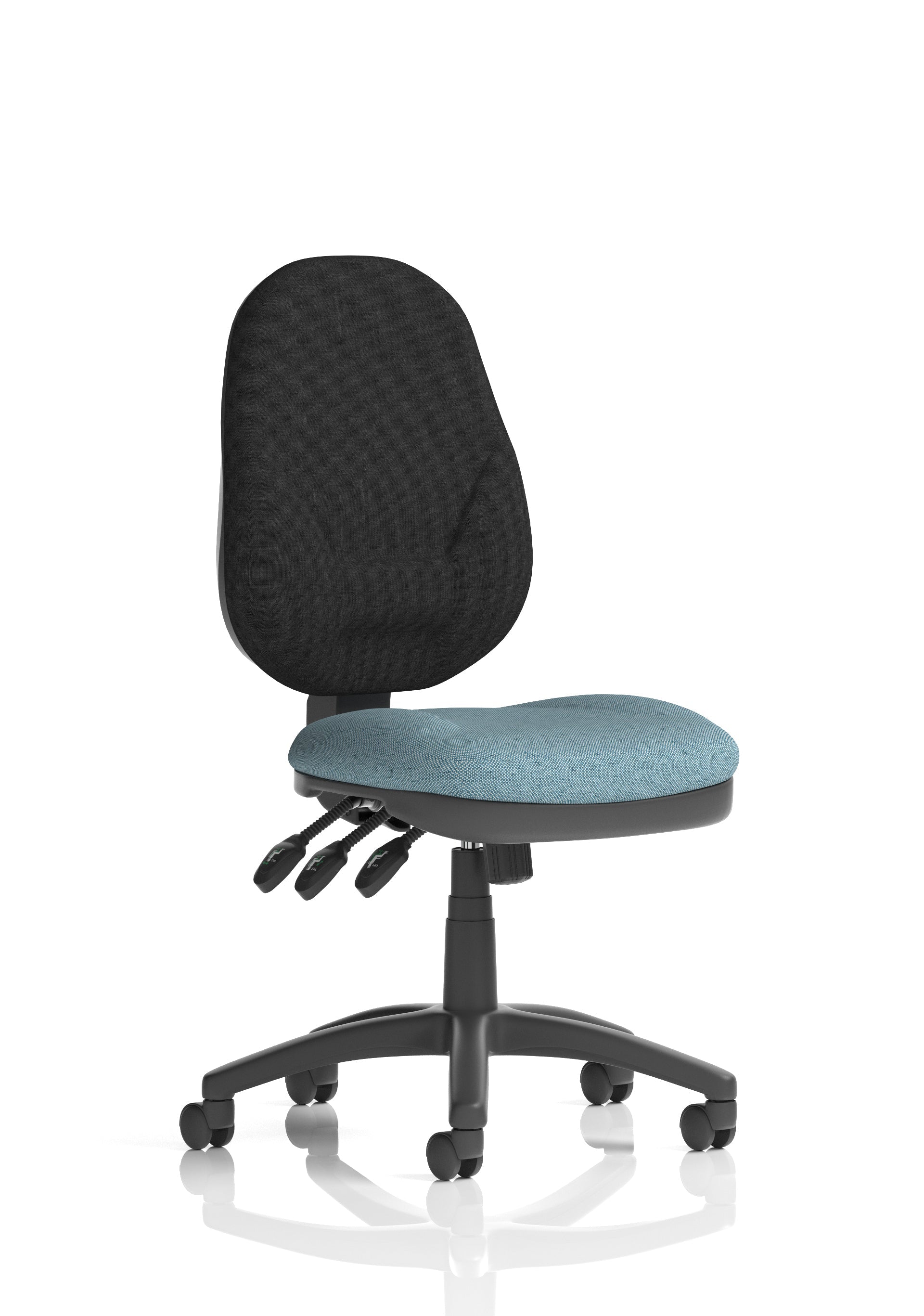 Eclipse Plus XL High Back Task Operator Office Chair In Quest And Rivet Fabric