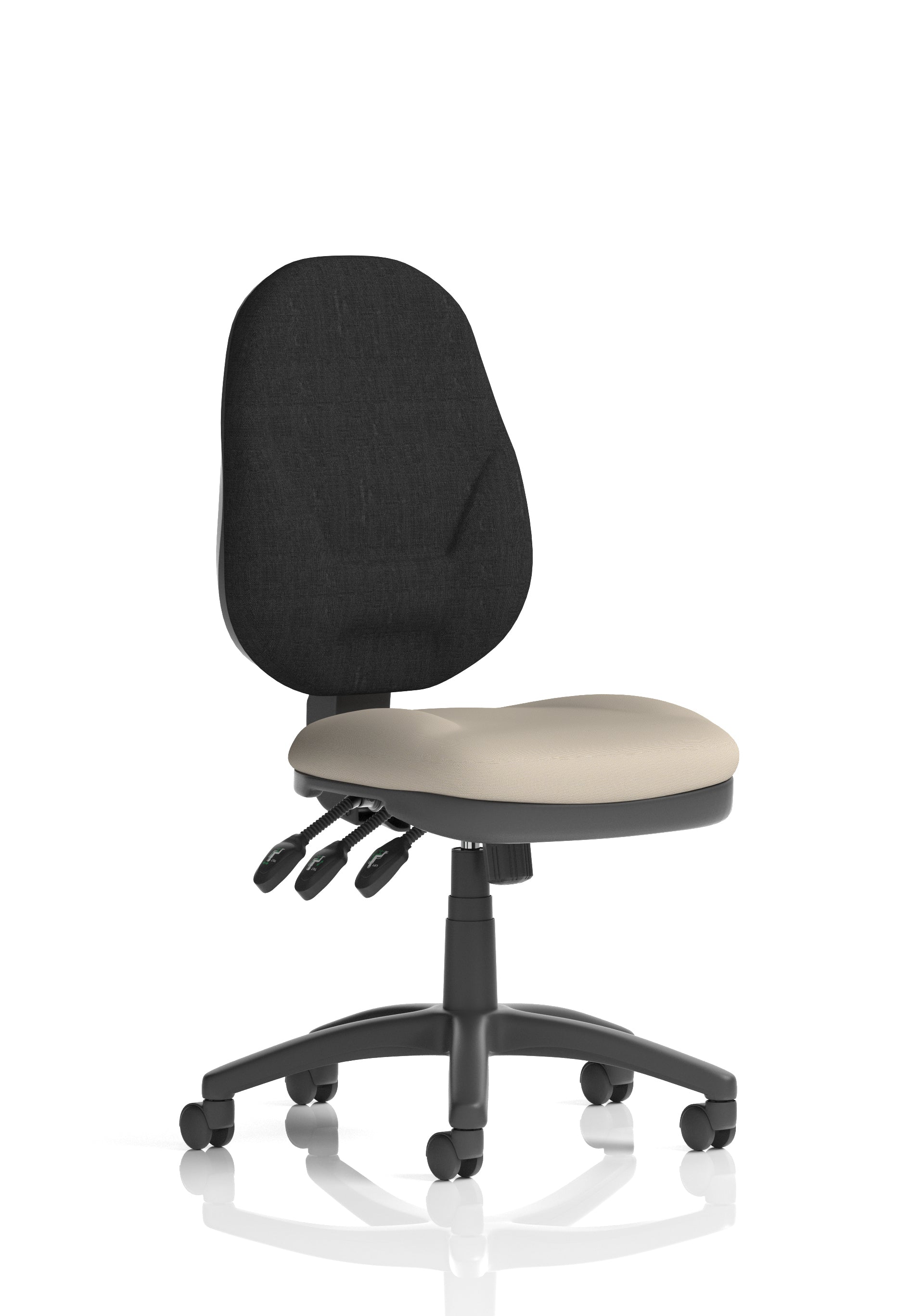 Eclipse Plus XL High Back Task Operator Office Chair In Quest And Rivet Fabric