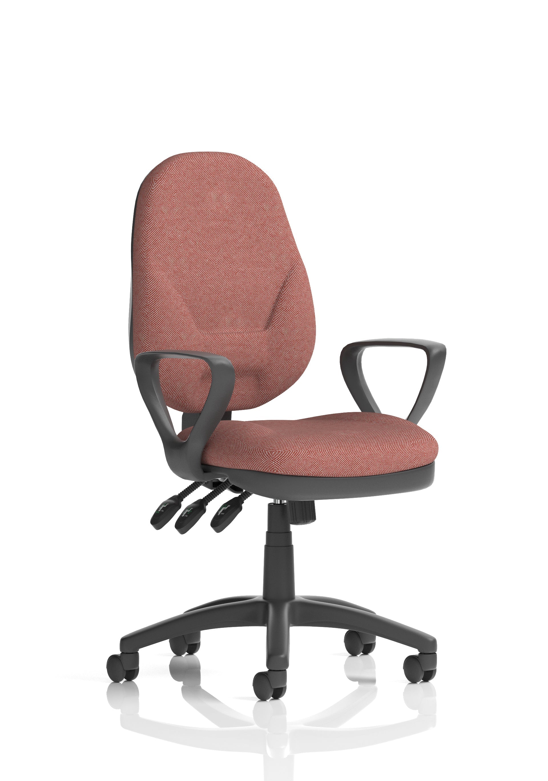 Eclipse Plus XL High Back Task Operator Office Chair In Quest And Rivet Fabric