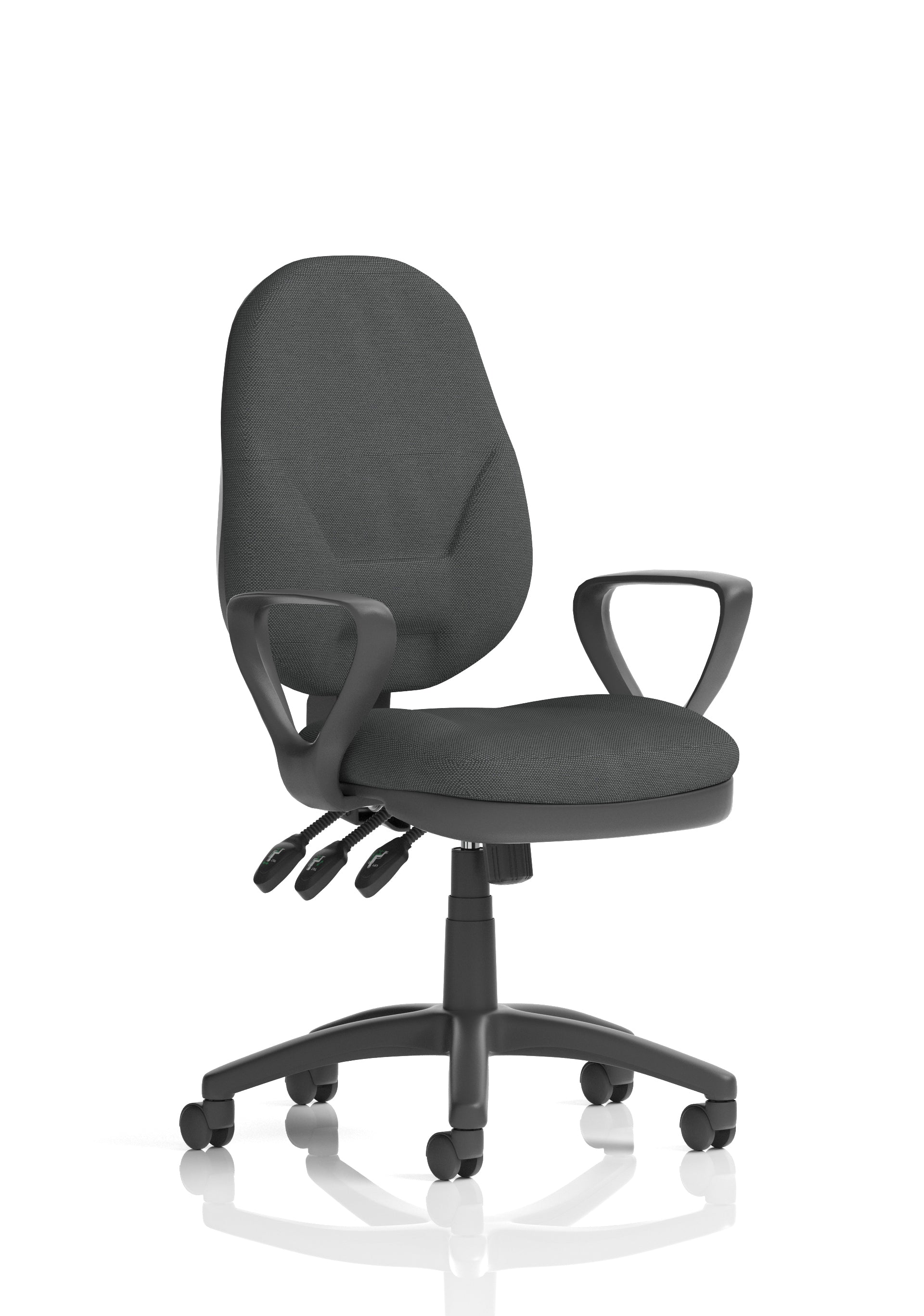 Eclipse Plus XL High Back Task Operator Office Chair In Quest And Rivet Fabric