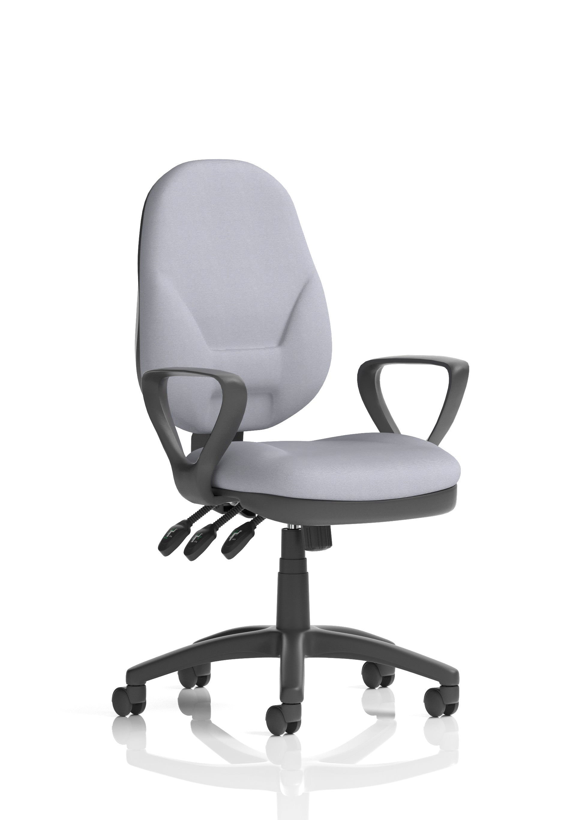 Eclipse Plus XL High Back Task Operator Office Chair In Quest And Rivet Fabric