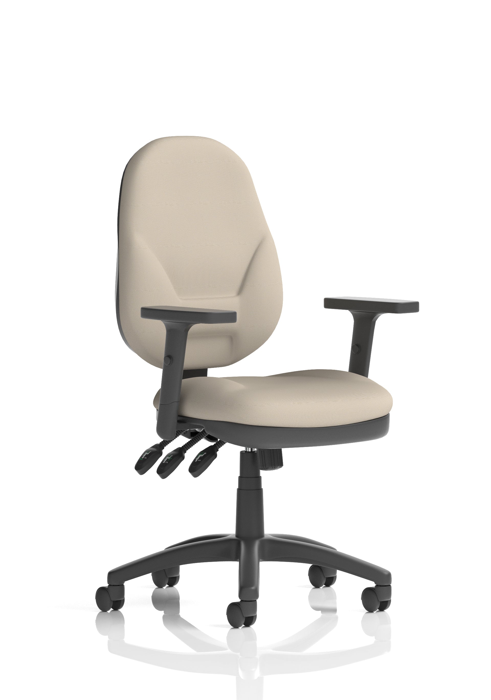 Eclipse Plus XL High Back Task Operator Office Chair In Quest And Rivet Fabric