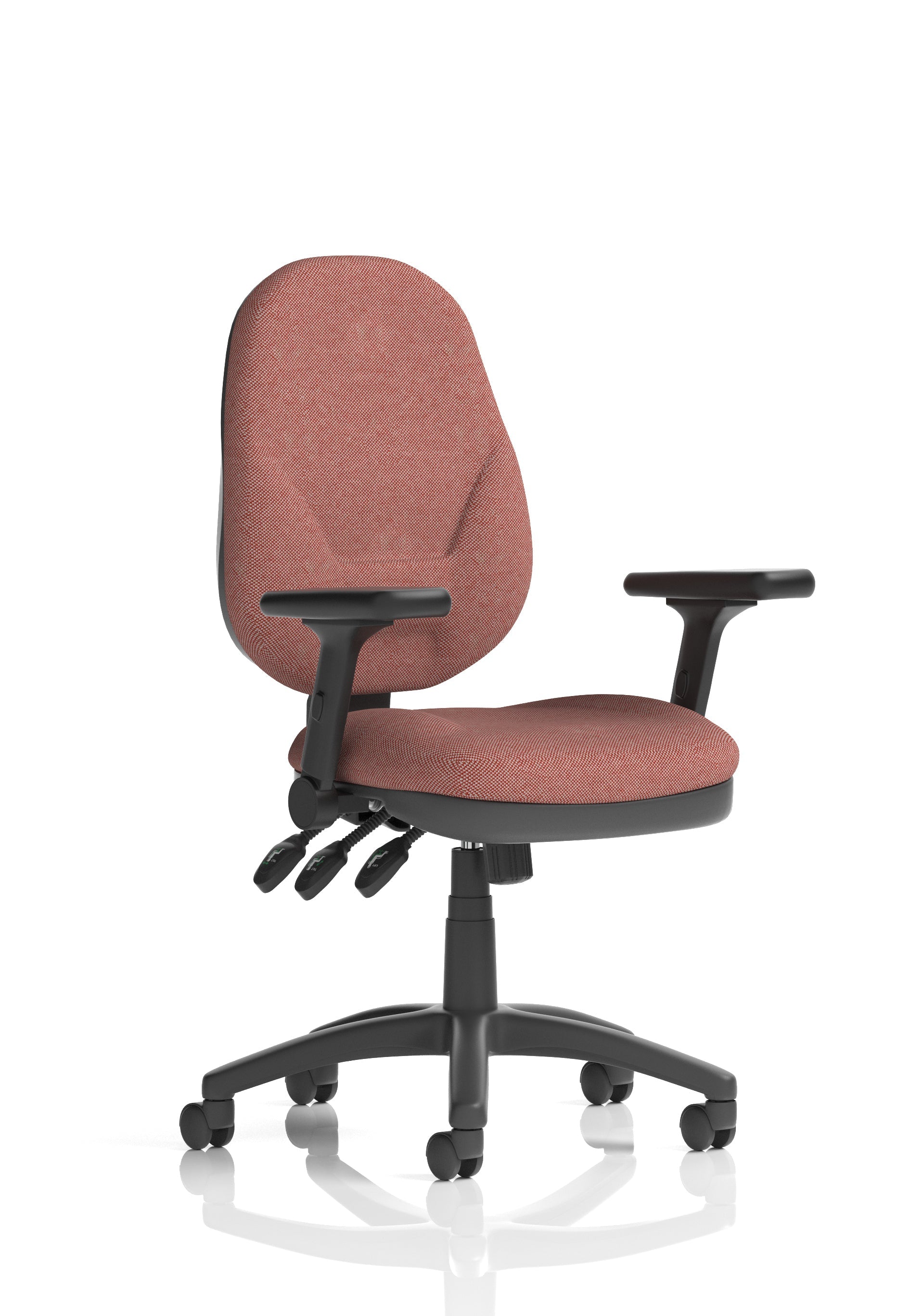 Eclipse Plus XL High Back Task Operator Office Chair In Quest And Rivet Fabric