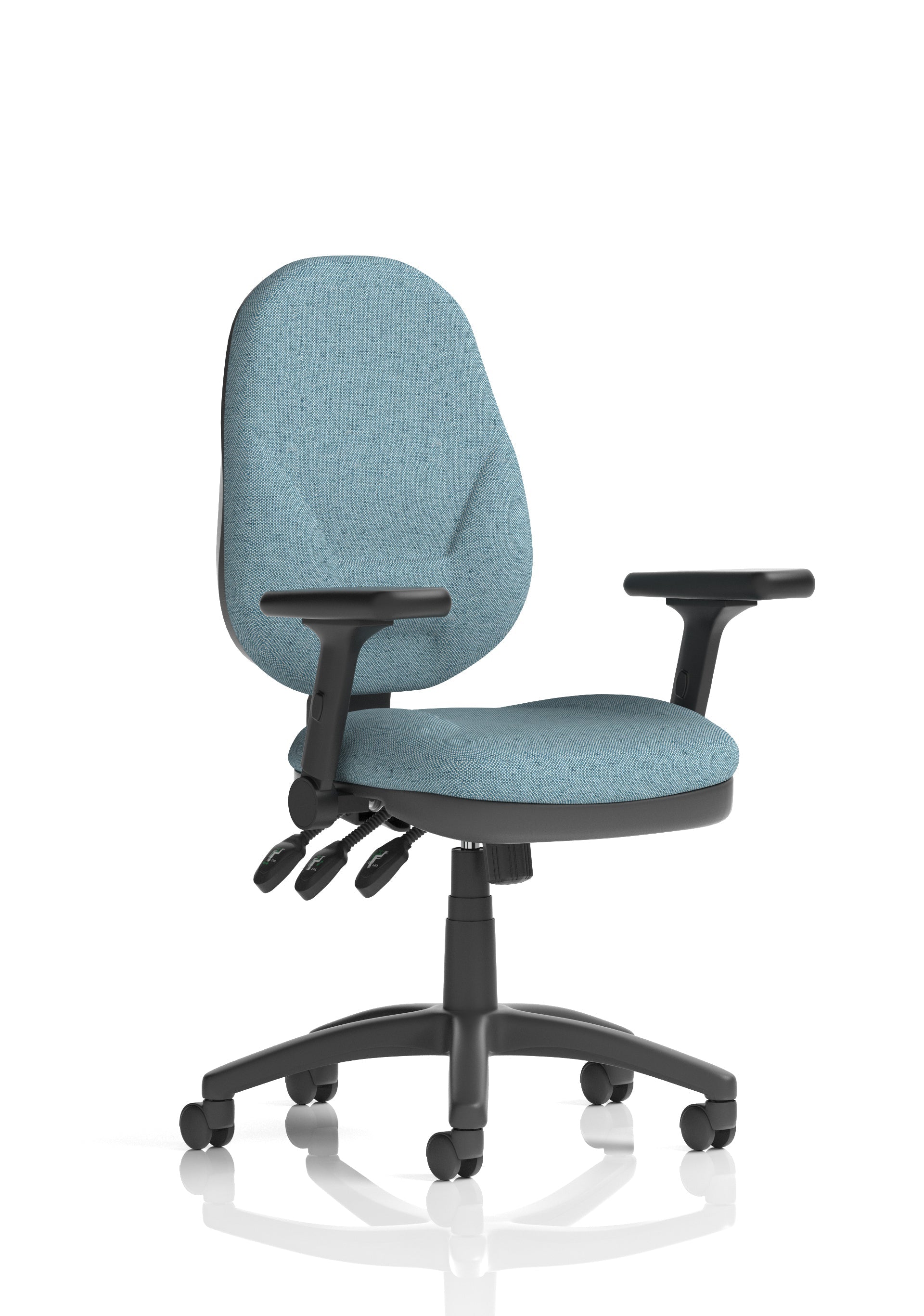 Eclipse Plus XL High Back Task Operator Office Chair In Quest And Rivet Fabric