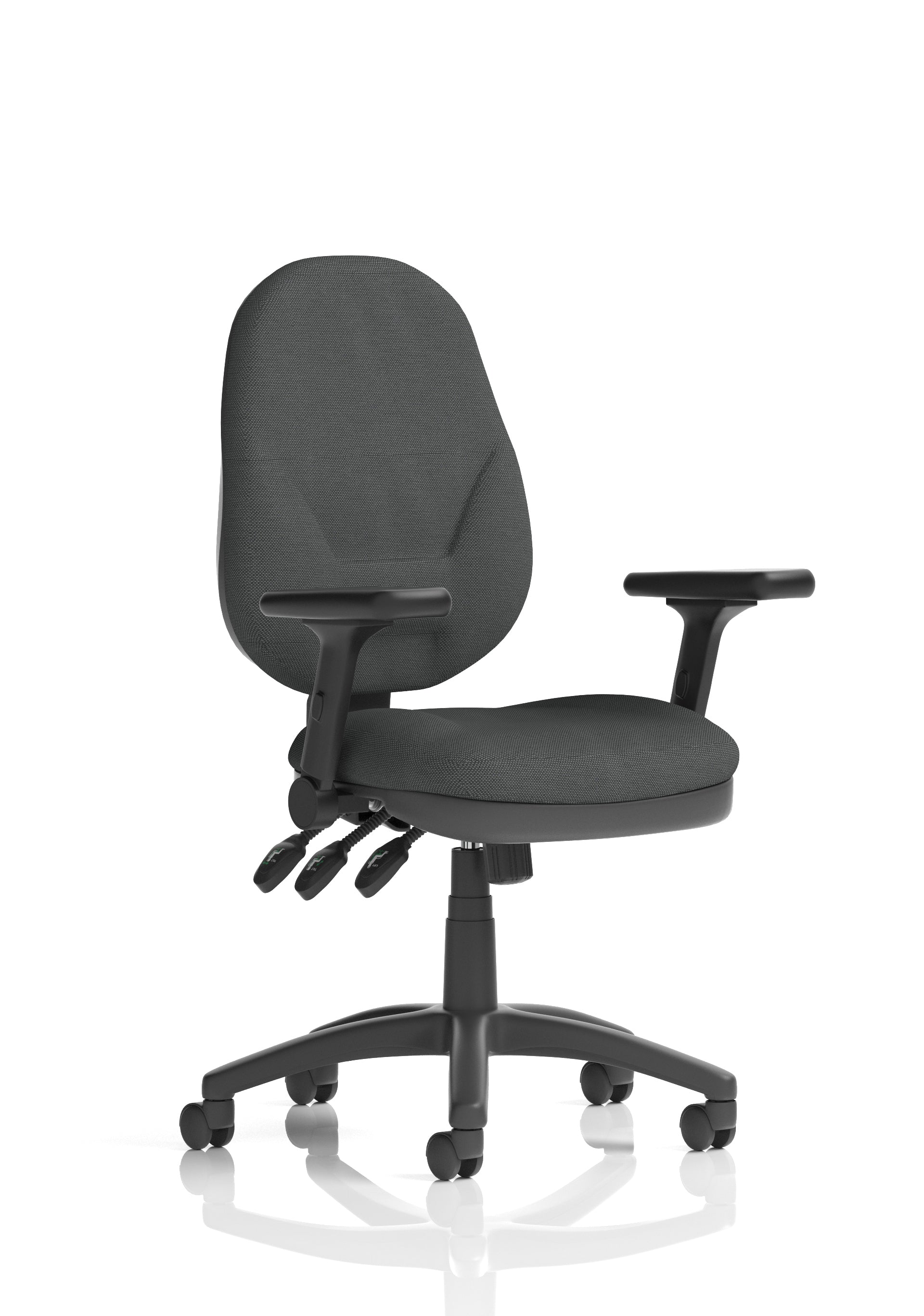 Eclipse Plus XL High Back Task Operator Office Chair In Quest And Rivet Fabric
