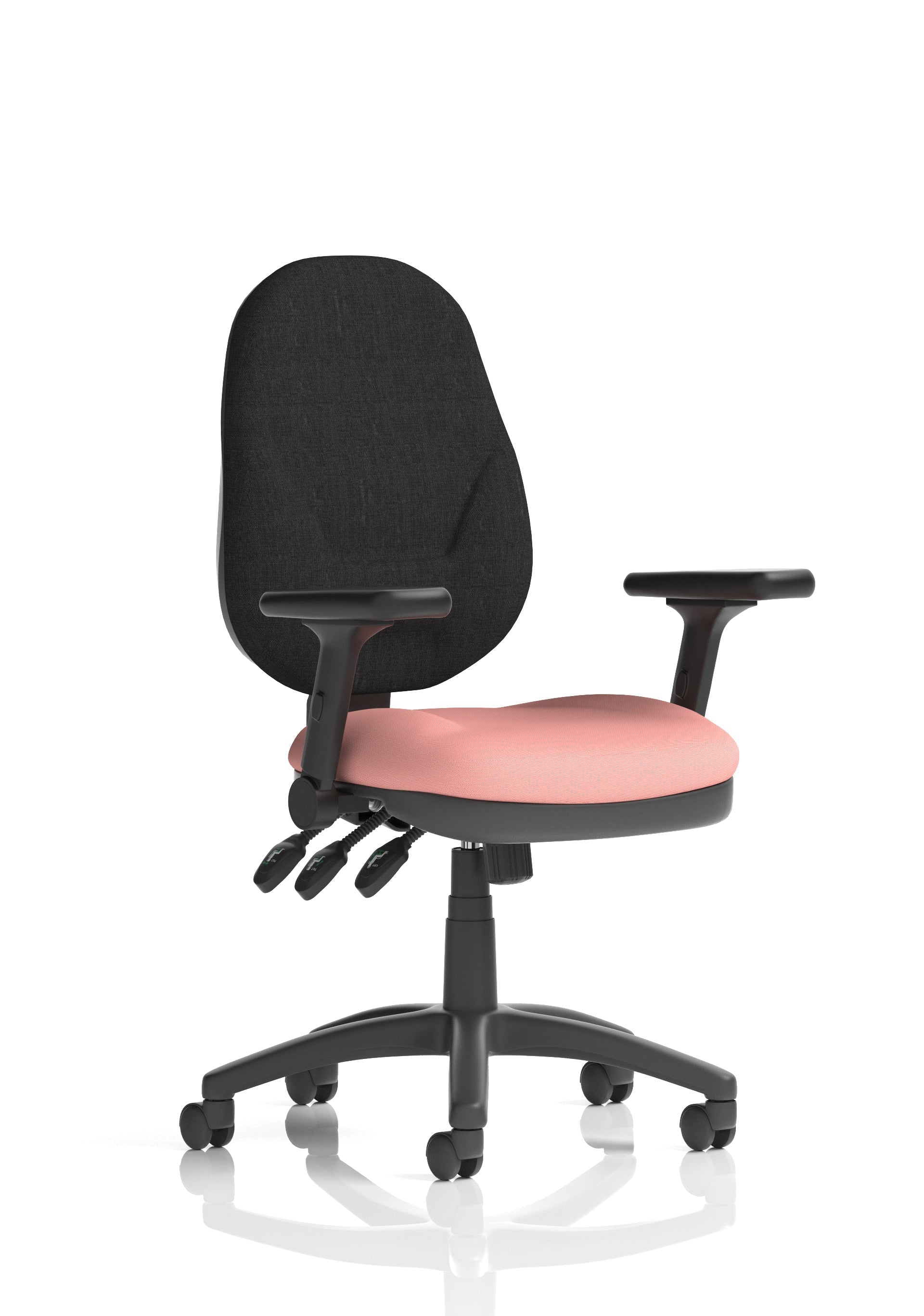 Eclipse Plus XL High Back Task Operator Office Chair In Quest And Rivet Fabric