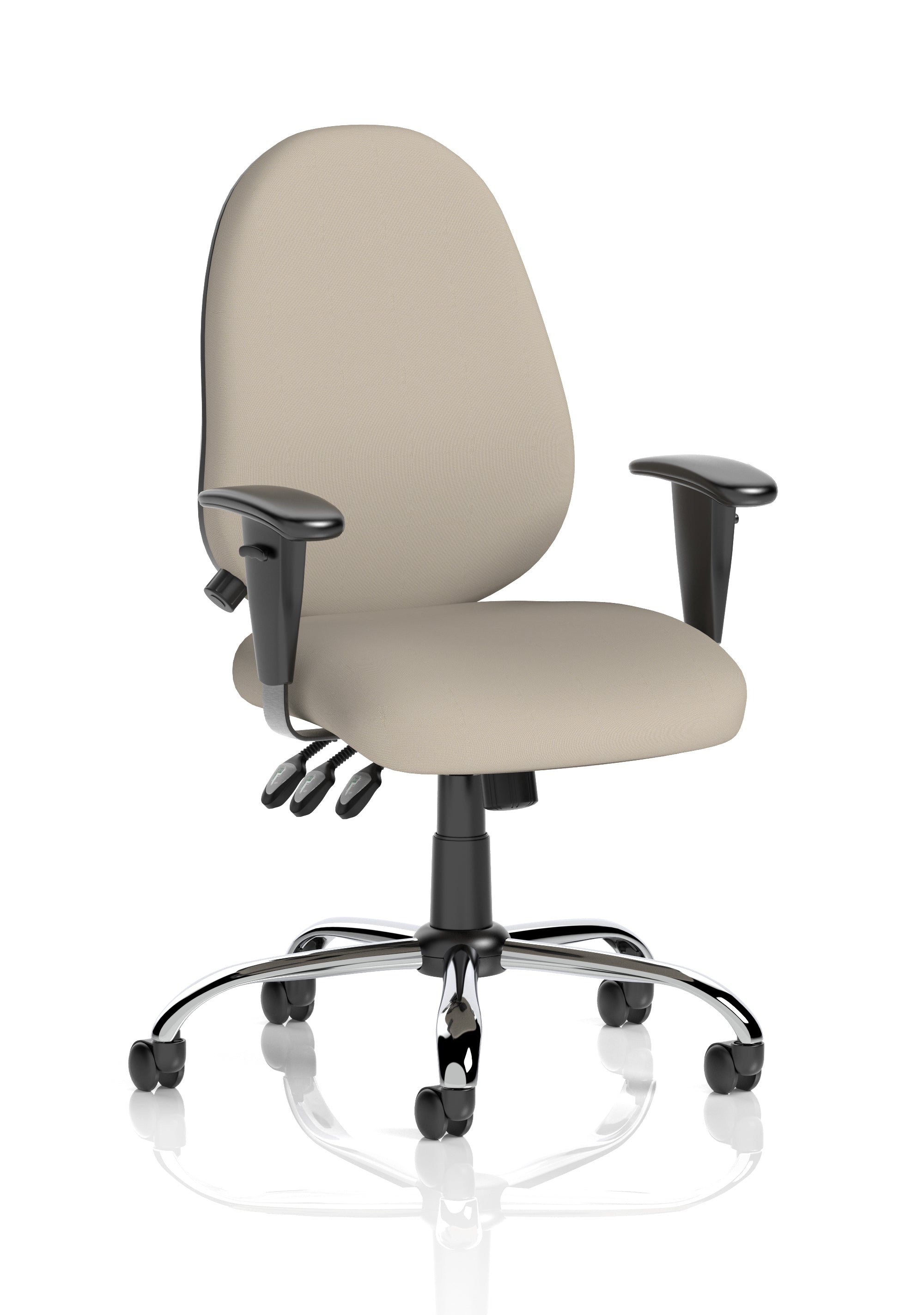 Lisbon Medium Back Task Operator Office Chair with Height Adjustable Arms