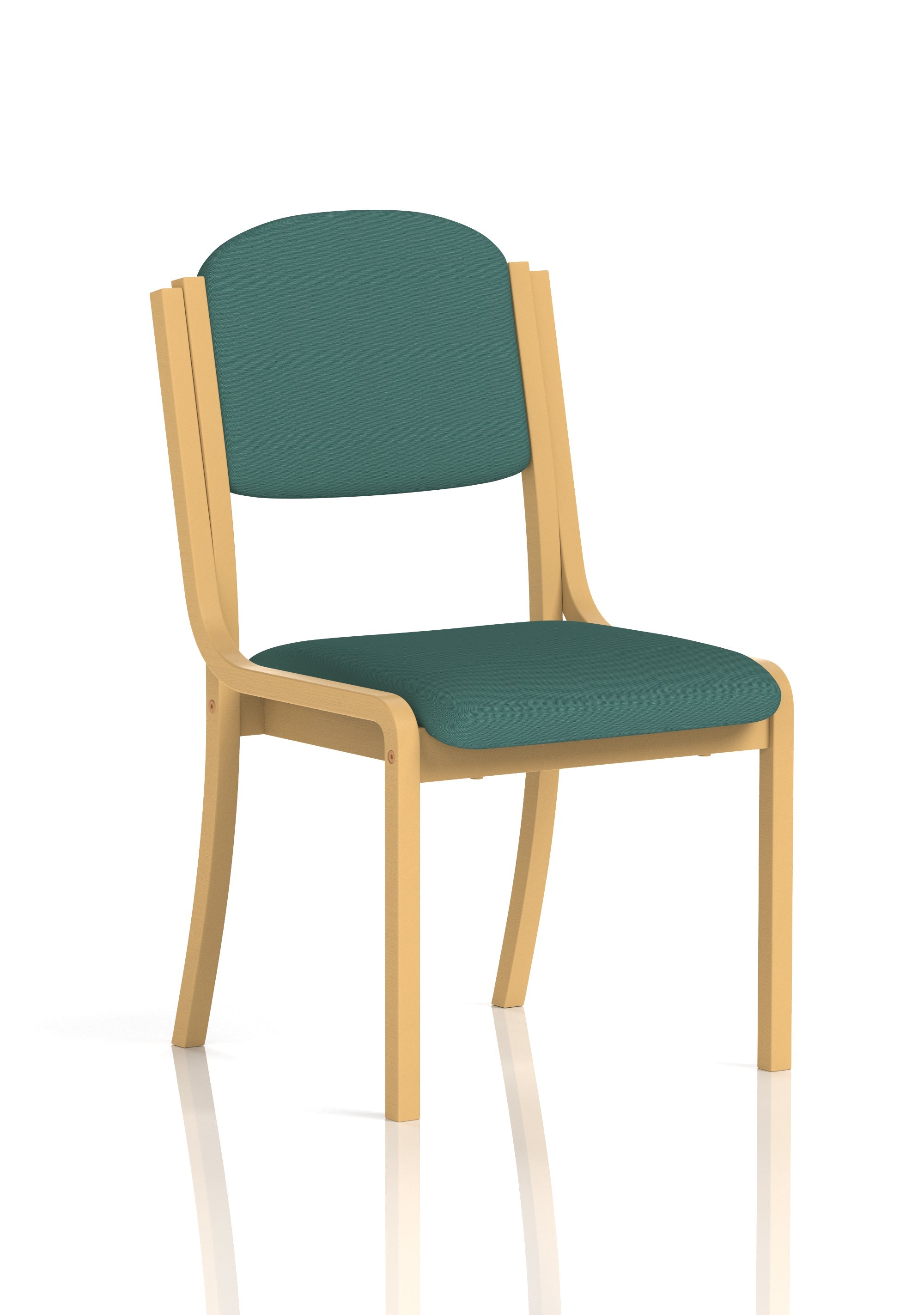 Madrid Wooden Frame Visitor Chair with Arms