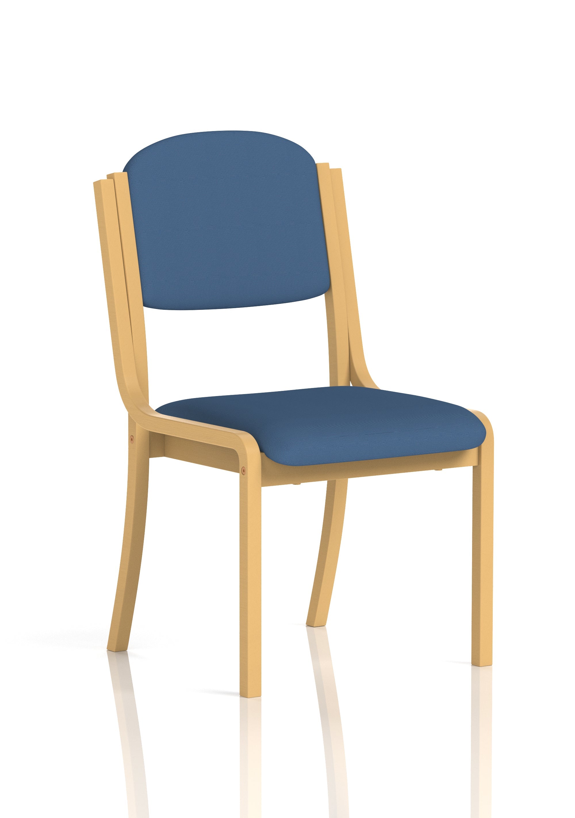Madrid Wooden Frame Visitor Chair with Arms