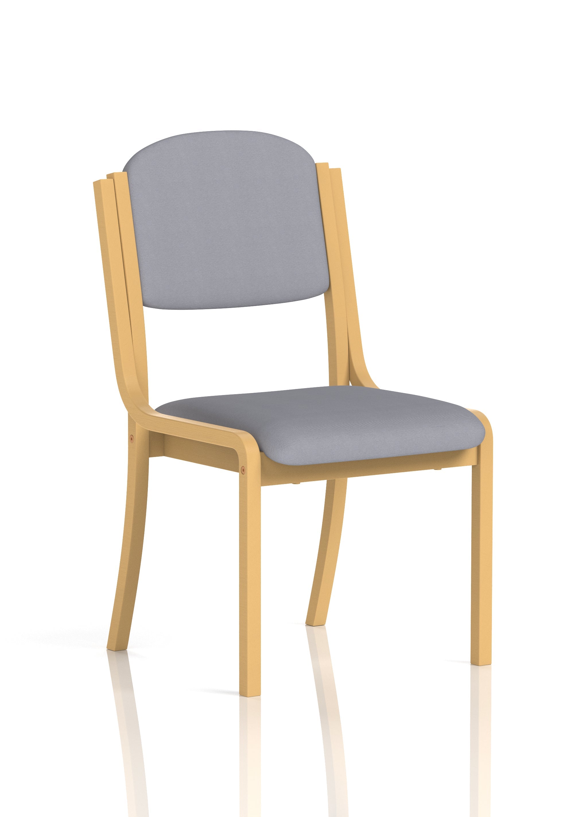 Madrid Wooden Frame Visitor Chair with Arms