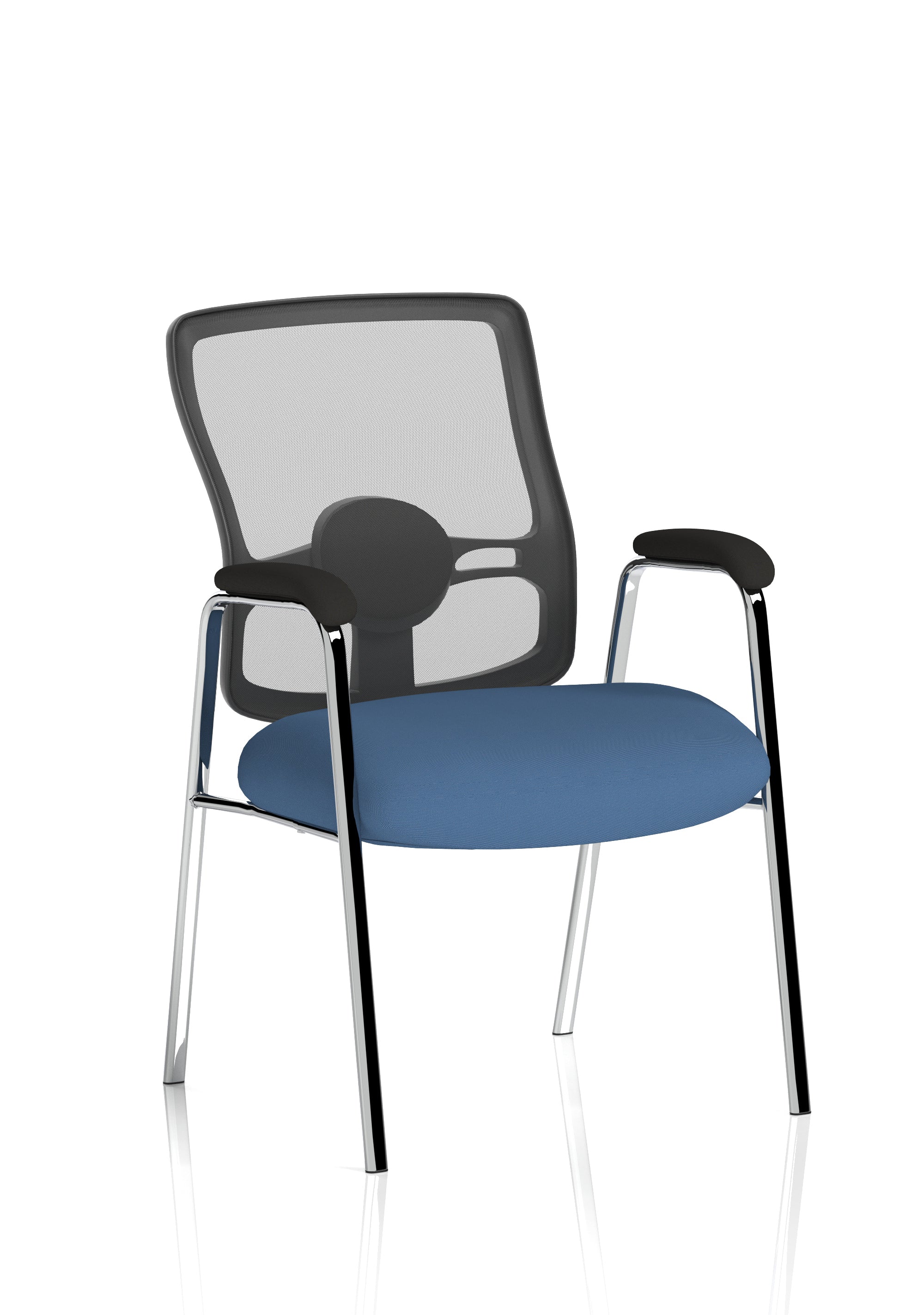 Portland Medium Mesh Back (Straight Leg) Visitor Chair with Arms