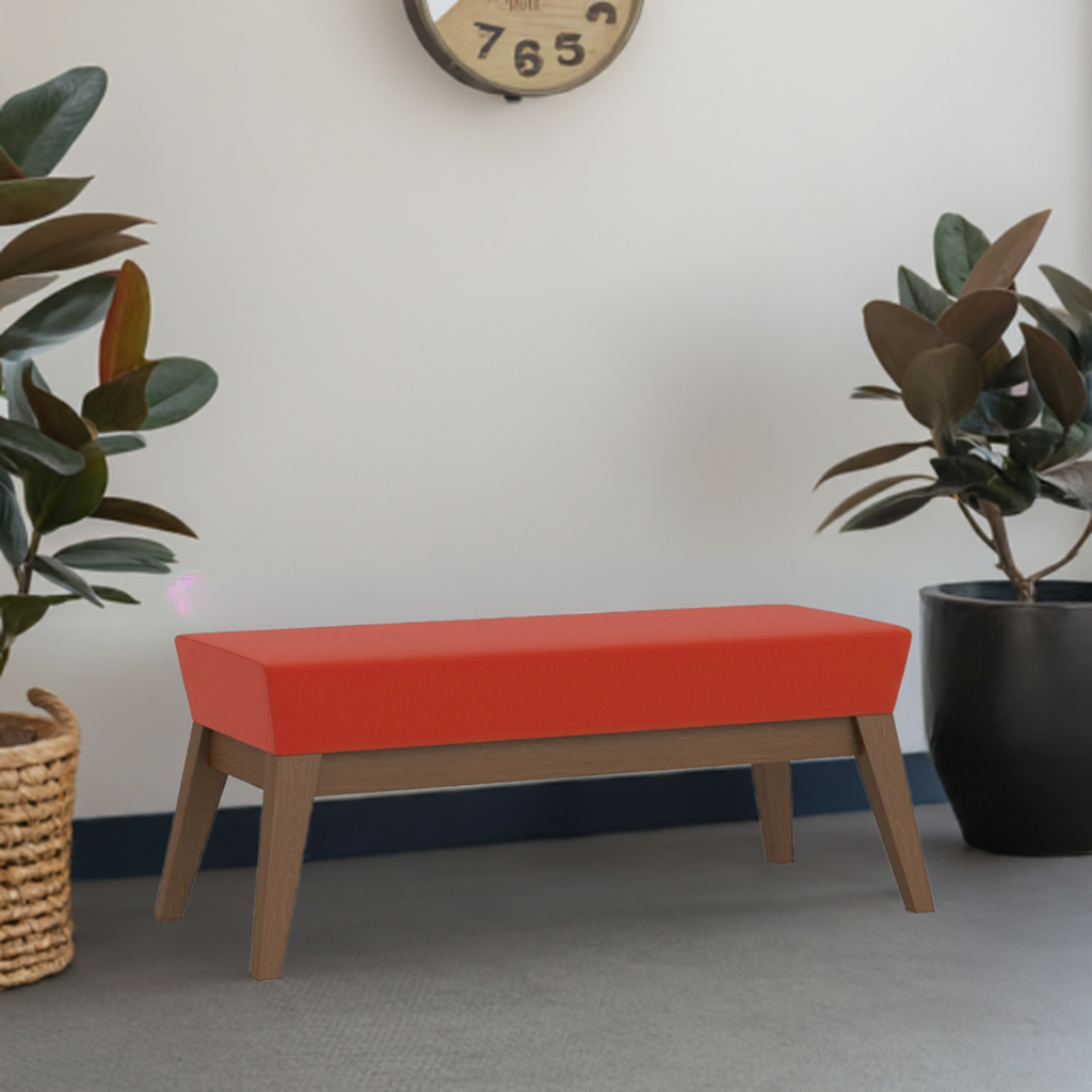 Natta Wooden Bench with Upholstered Seat - Niodonline