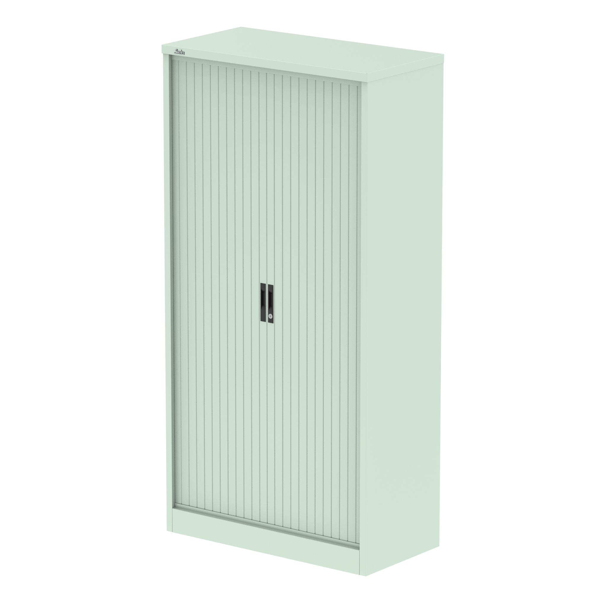 Qube Side Tambour Cupboard With Shelves