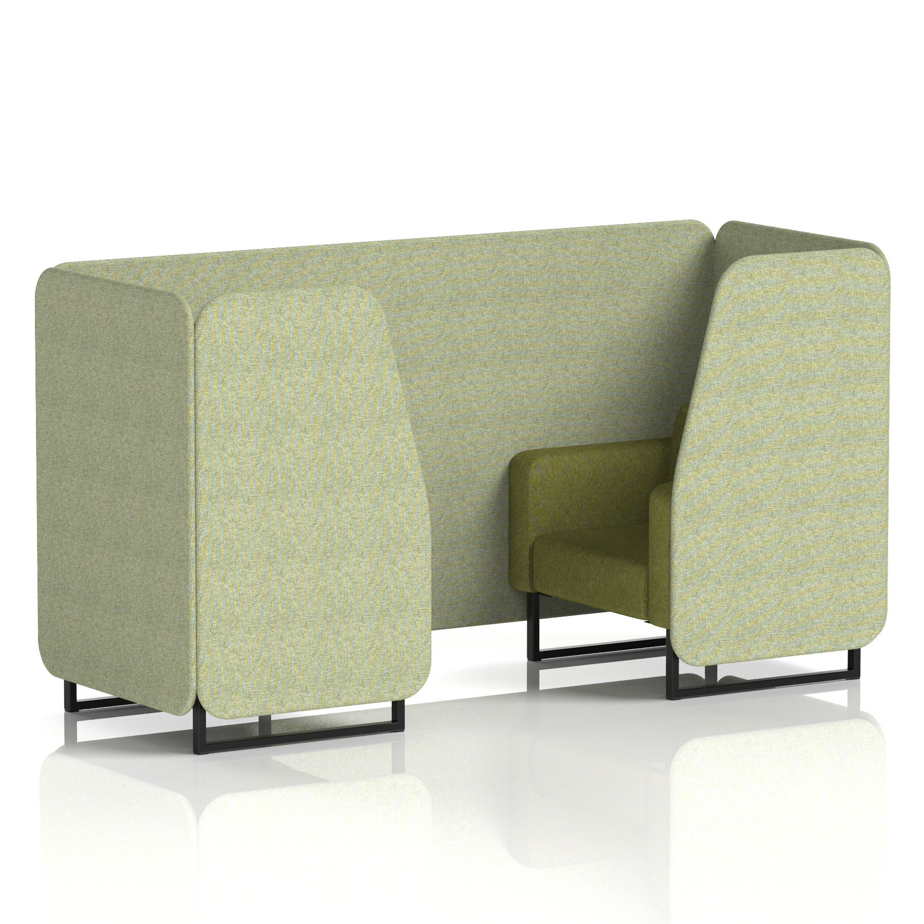 Brixworth Booth With Black Legs in Two Tone