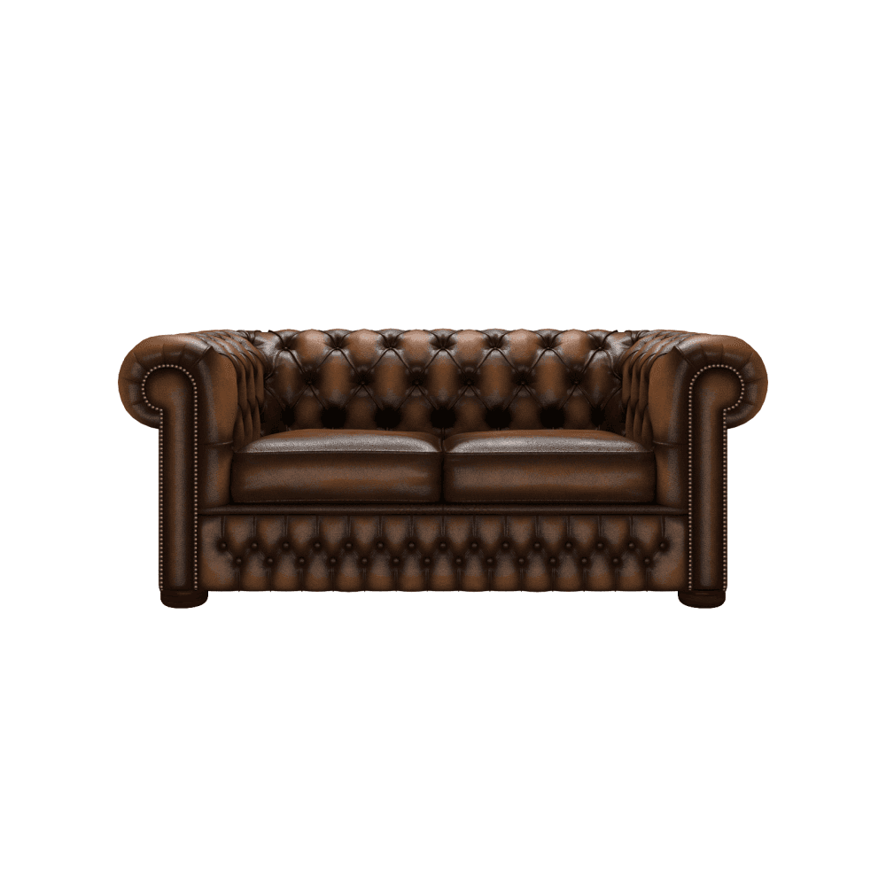 Heritage Chesterfield 2 Seater Sofa in Antique Leather