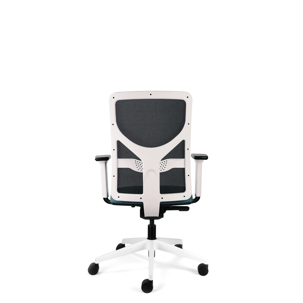 Icon white frame mesh chair