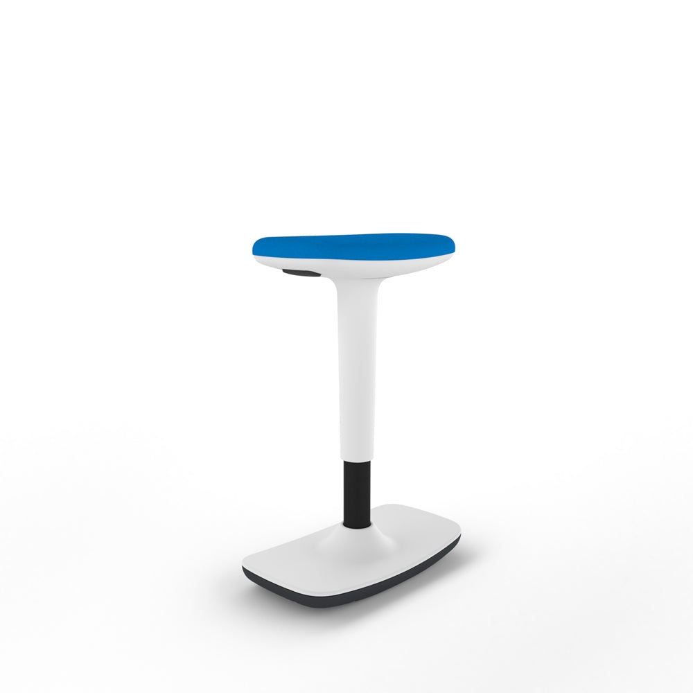 Low-Rise Stool with White Frame