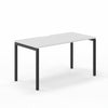 Narbutas NOVA-U White MFC Top Black 4-Leg Rectangular Desk 1400 x 700mm
