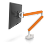 ZG1 White Edition Monitor Arm With Orange Side Panels - NIODONLINE.CO.UK