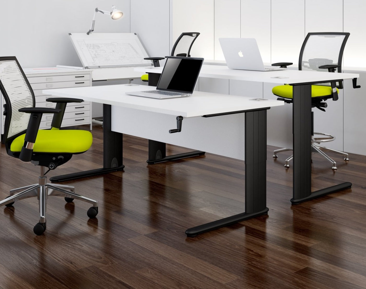 Optima plus height adjustable desk