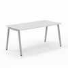 White and Silver Nova-A Bench Desk