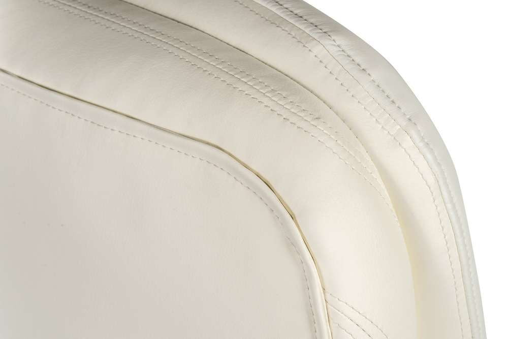 Goliath White Leather Bariatric Office Chair