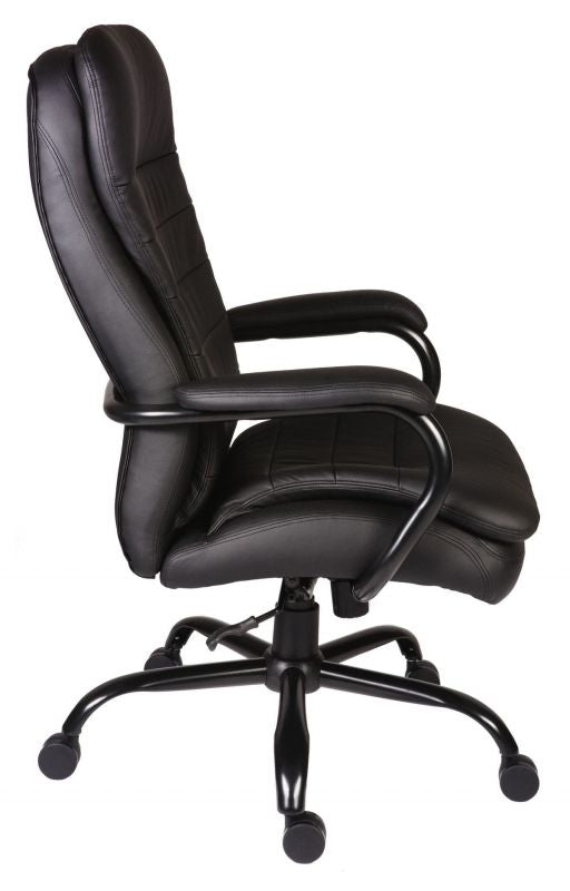 Goliath Heavy Duty 27 Stone Rated Black Leather Office Chair