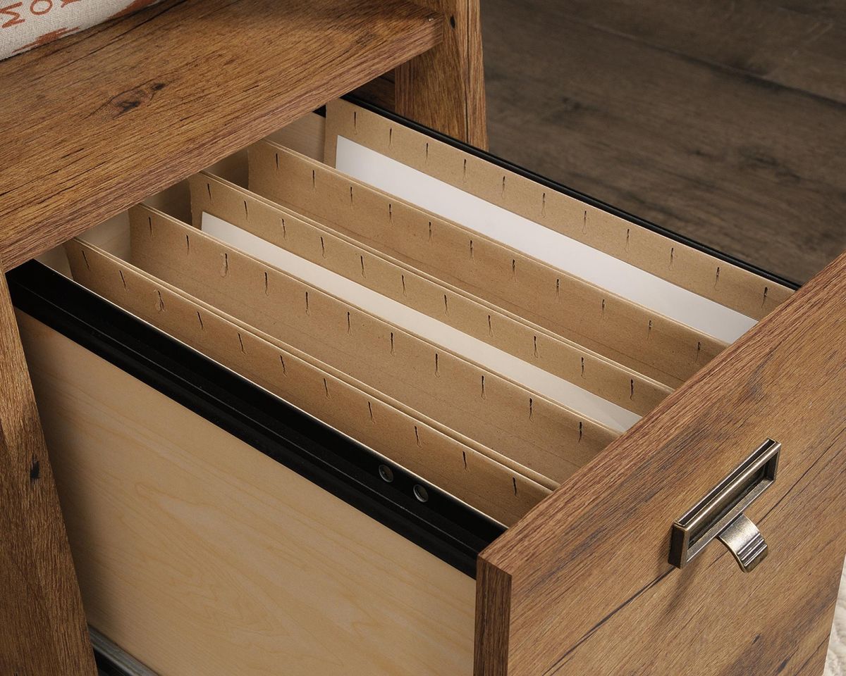 vintage oak filing drawer