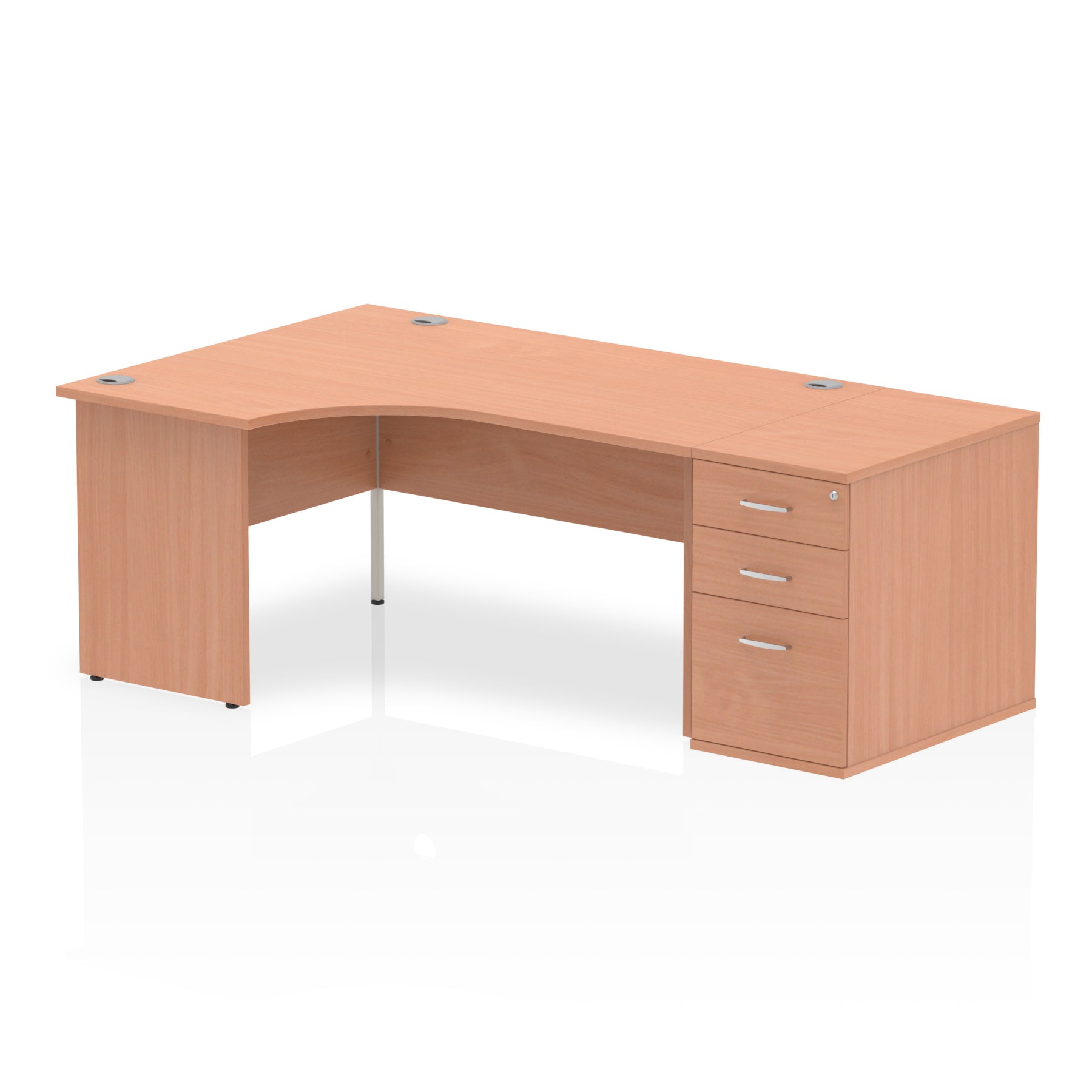Panel end crescent workstation - Niodonline