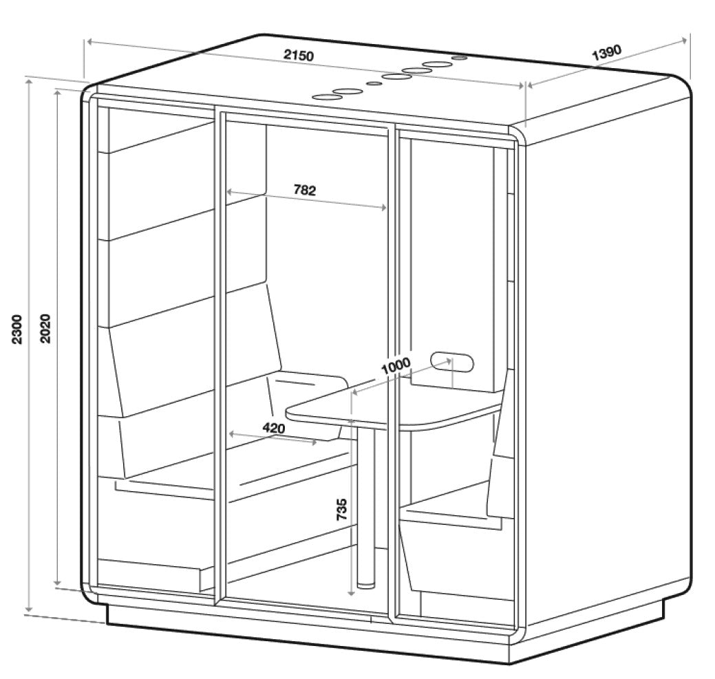 hush meet pod dimensions