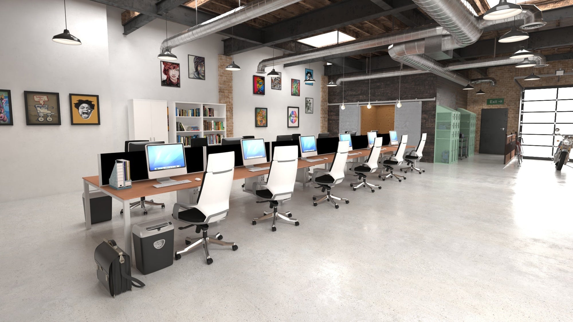 Xenon Medium Back Executive Office Chair with Arms