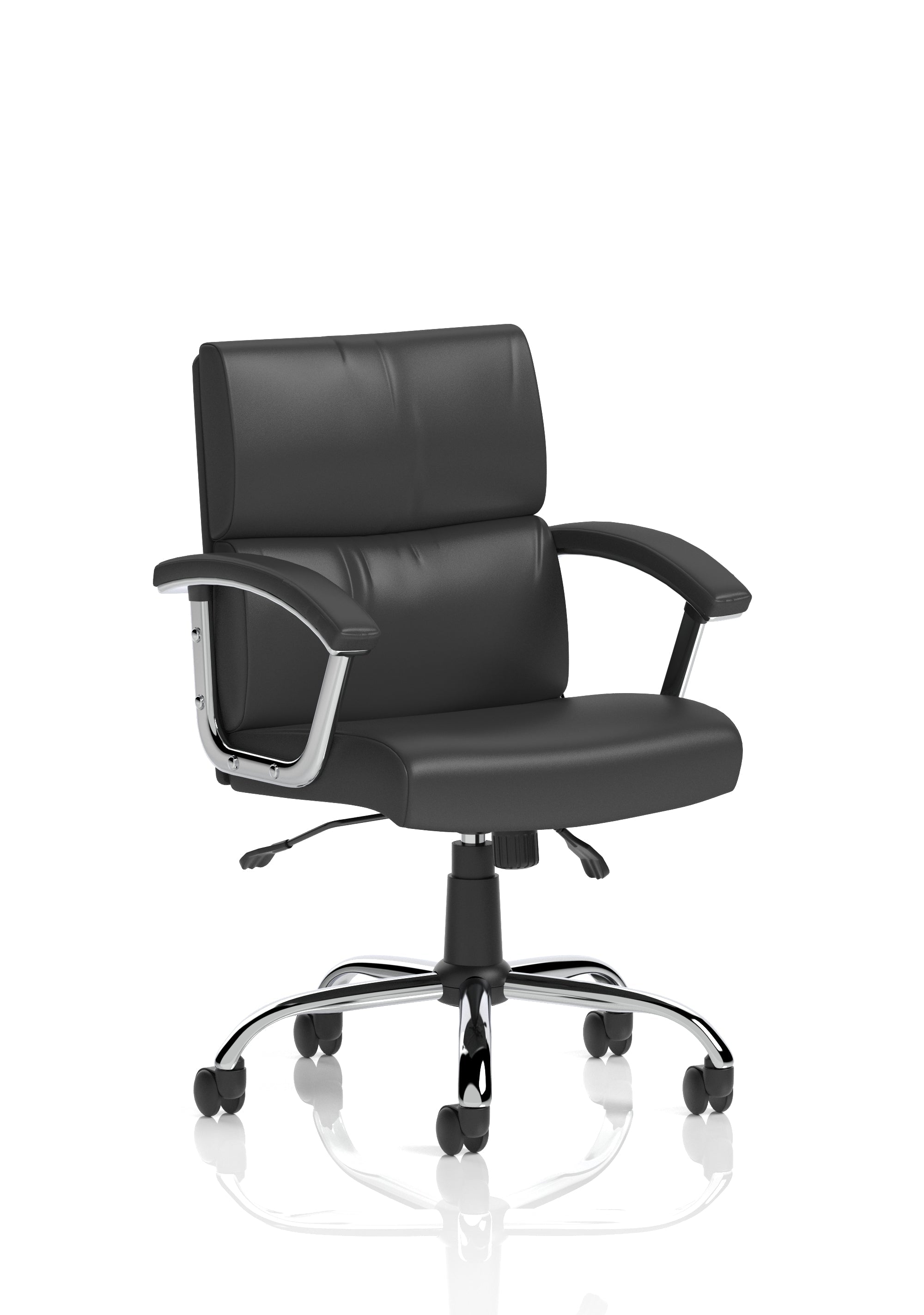 Desire Medium Back Leather Executive Office Chair with Arms