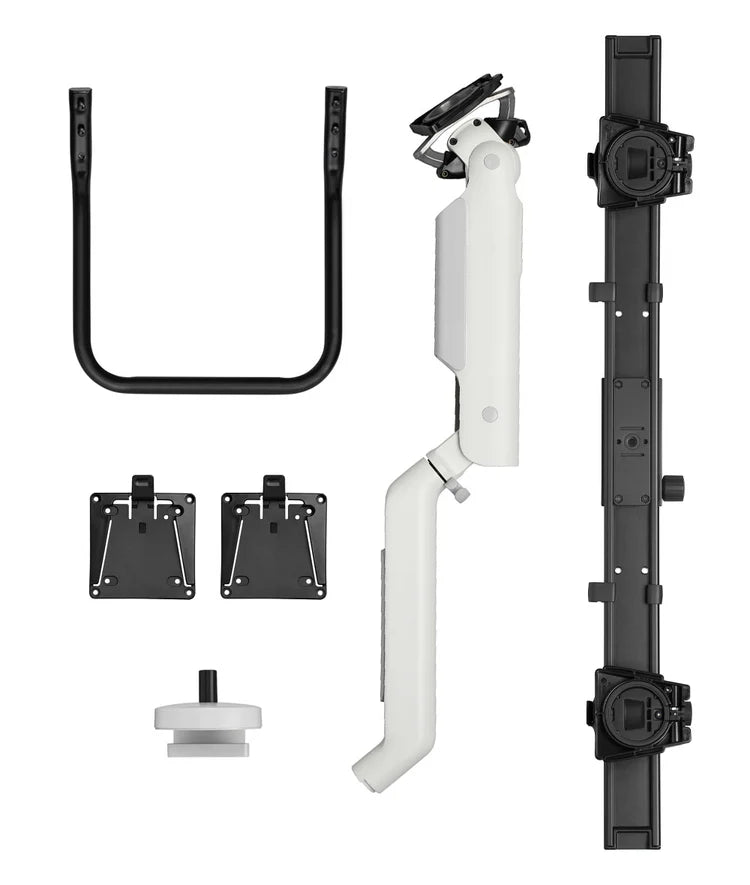 Flo X Dual Monitor Arm From Colebrook Bosson Saunder Finished In White