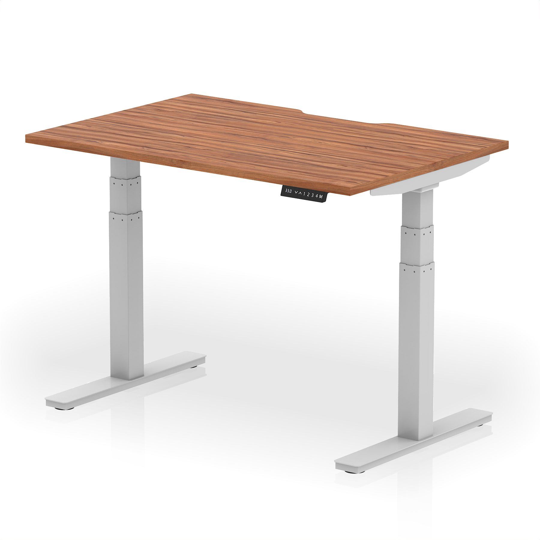 Air Scalloped Edge Height Adjustable Office Desk