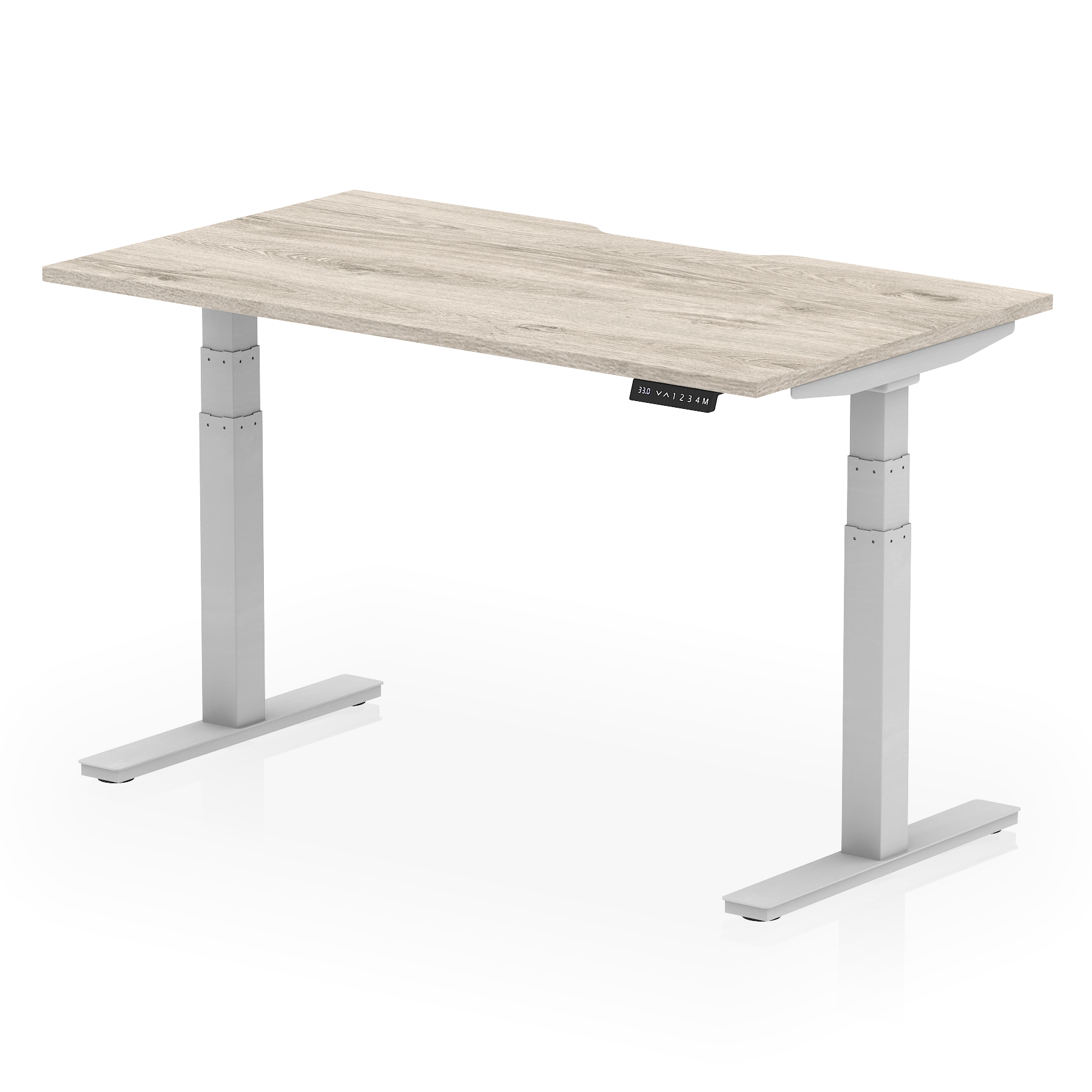 Air Scalloped Edge Height Adjustable Office Desk