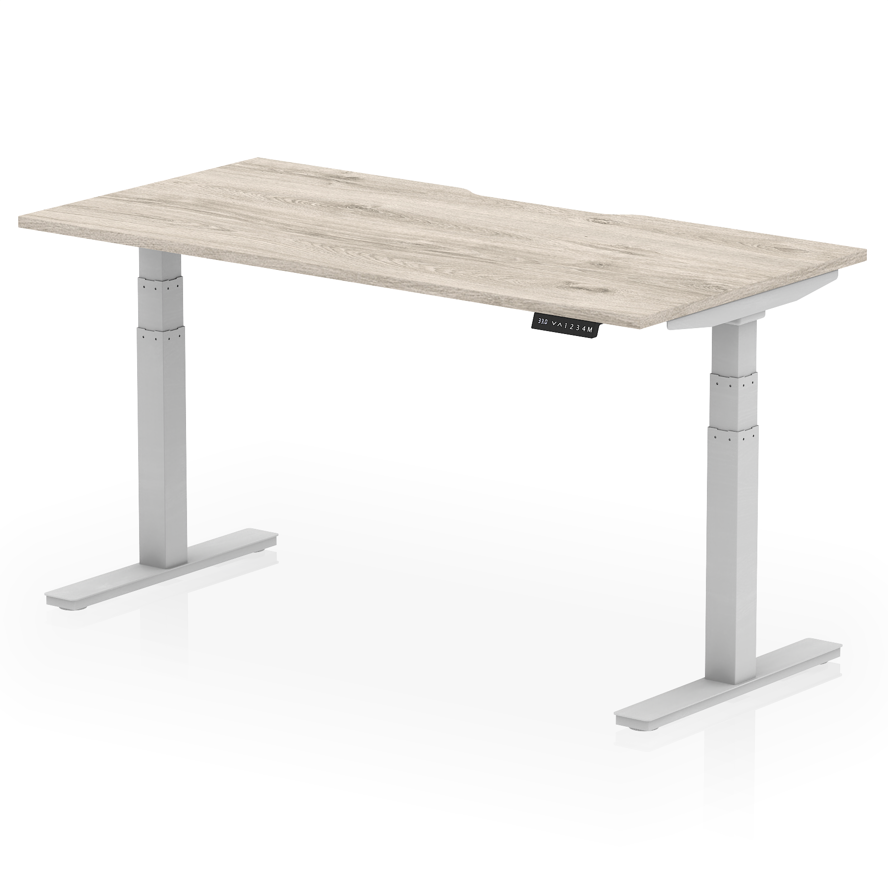 Air Scalloped Edge Height Adjustable Office Desk