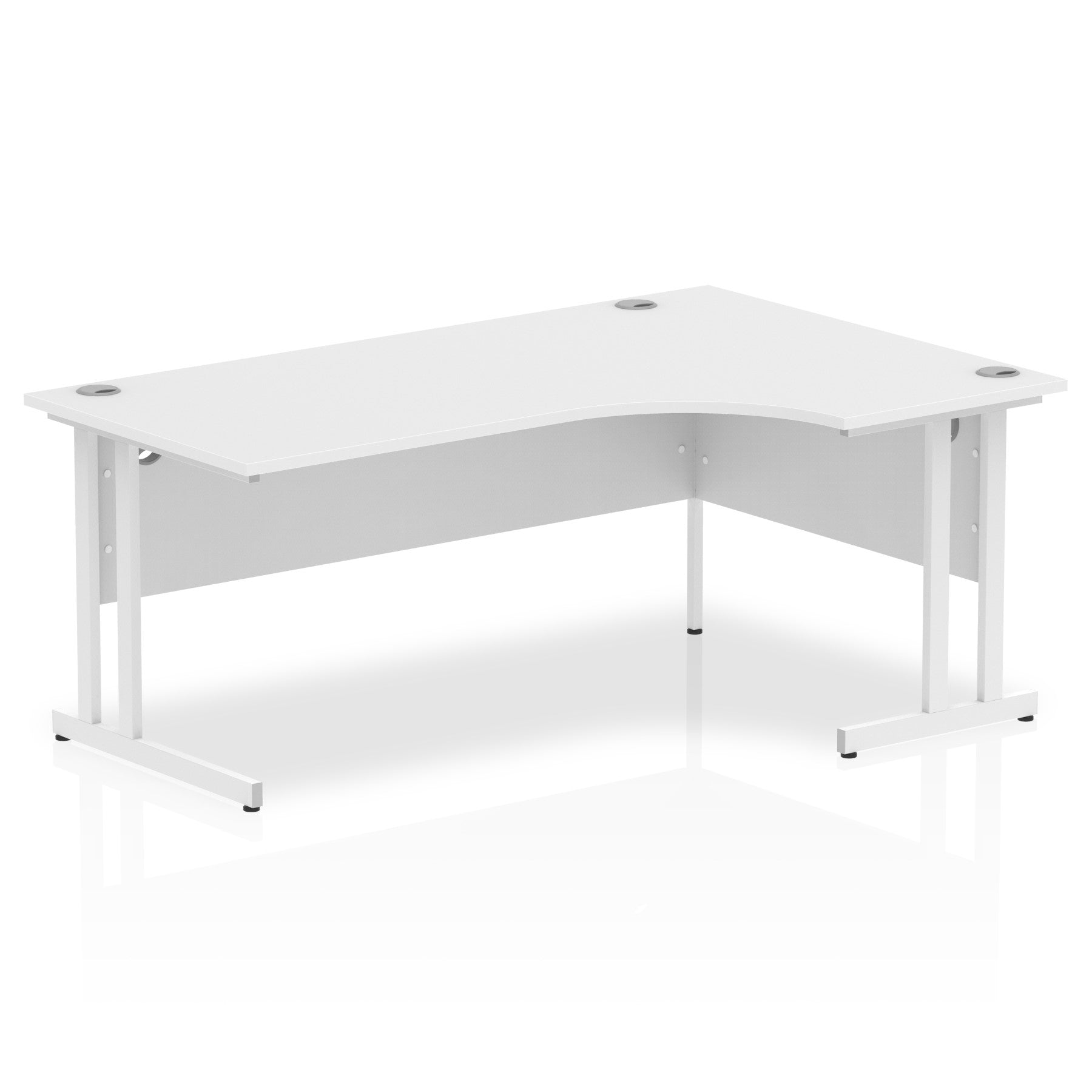 Impulse 1800mm Right Crescent Desk Cantilever Leg
