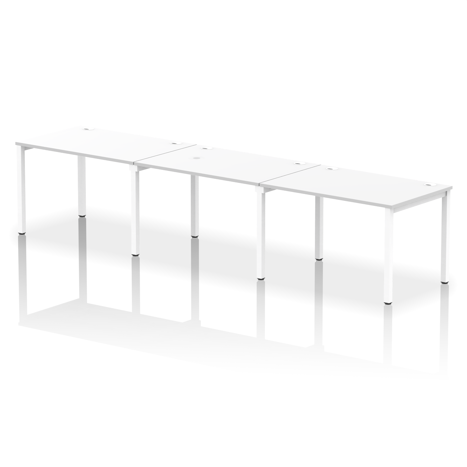 Impulse Single Row Bench Desk - 3 Person