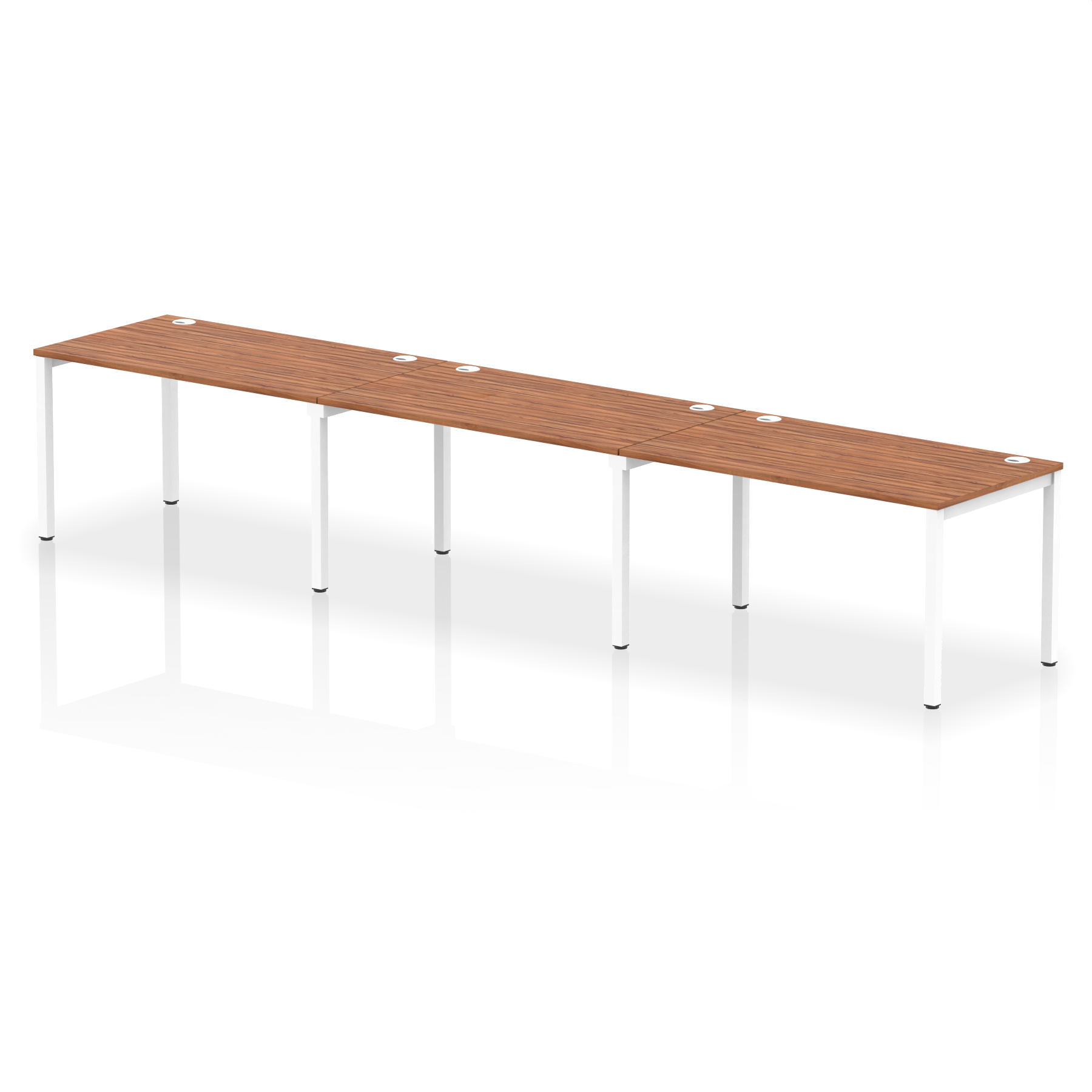 Impulse Single Row Bench Desk - 3 Person